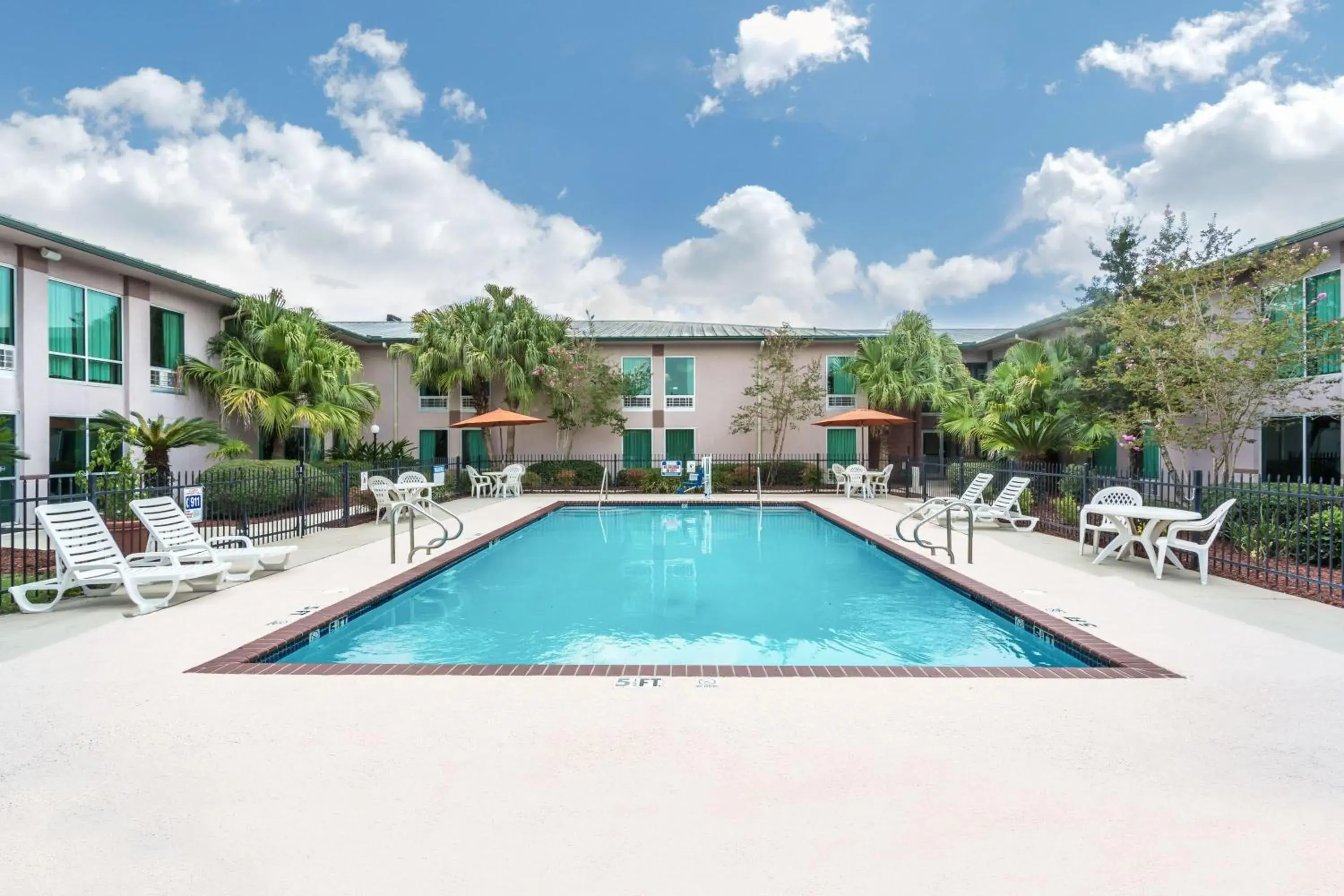 Pool view in Ramada by Wyndham Luling Pool view in Ramada by Wyndham Luling