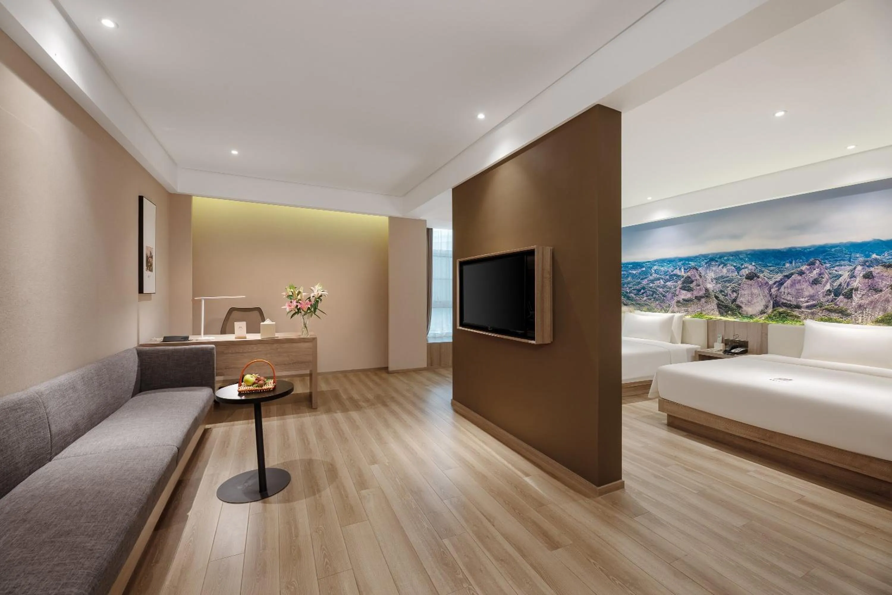 Bed in Atour Hotel Nanning Nanhu Subway Station