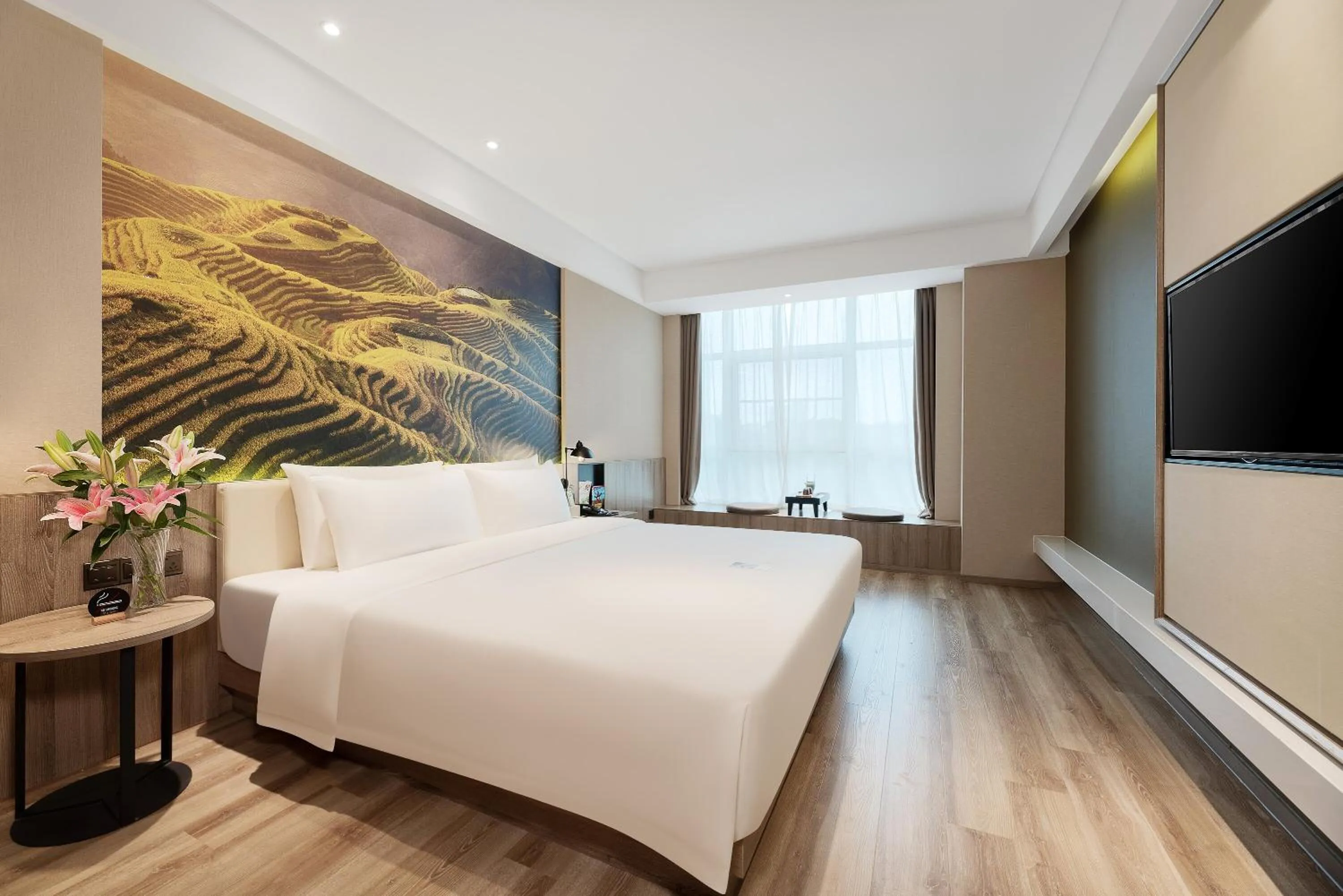 Bed in Atour Hotel Nanning Nanhu Subway Station