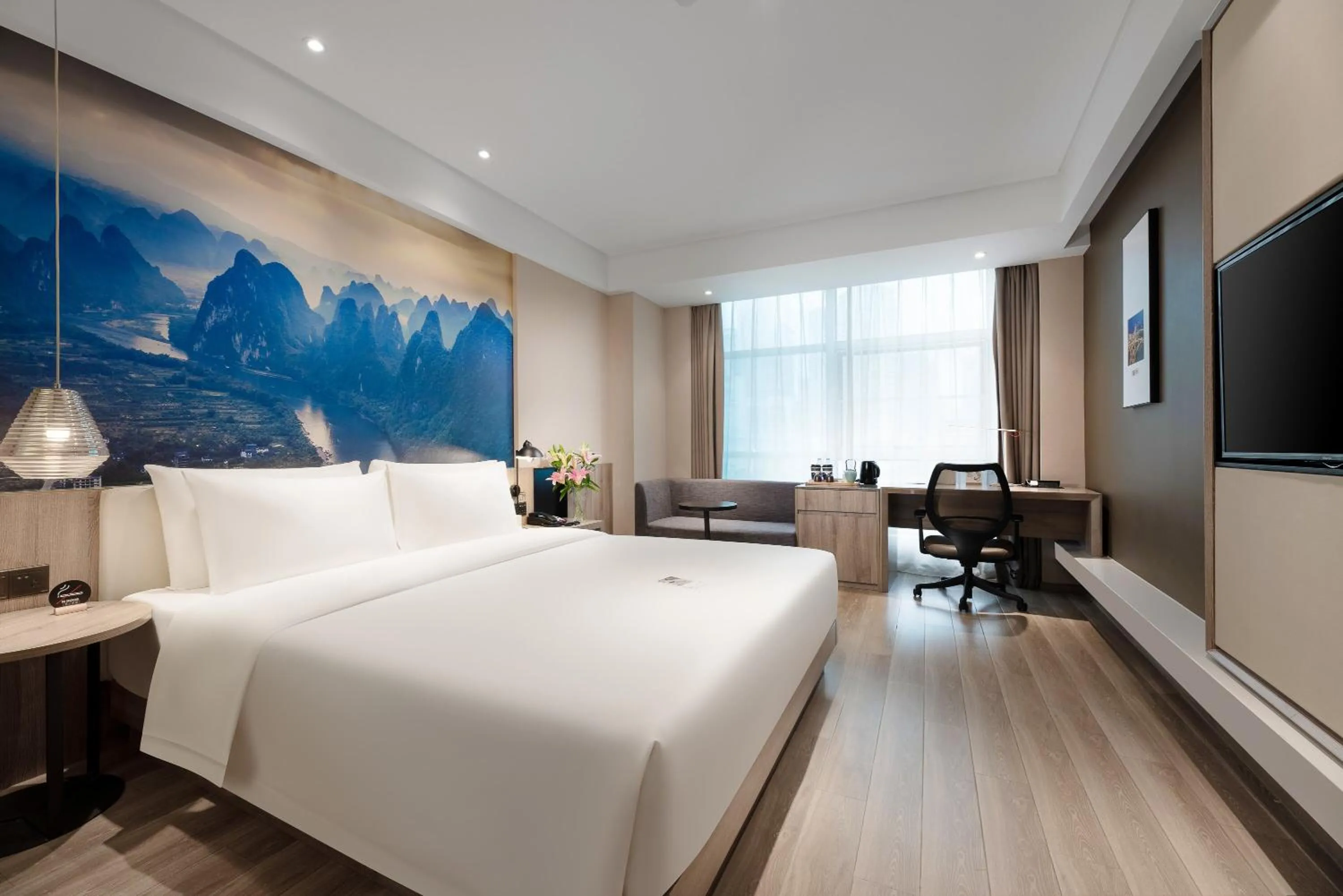 Bed in Atour Hotel Nanning Nanhu Subway Station