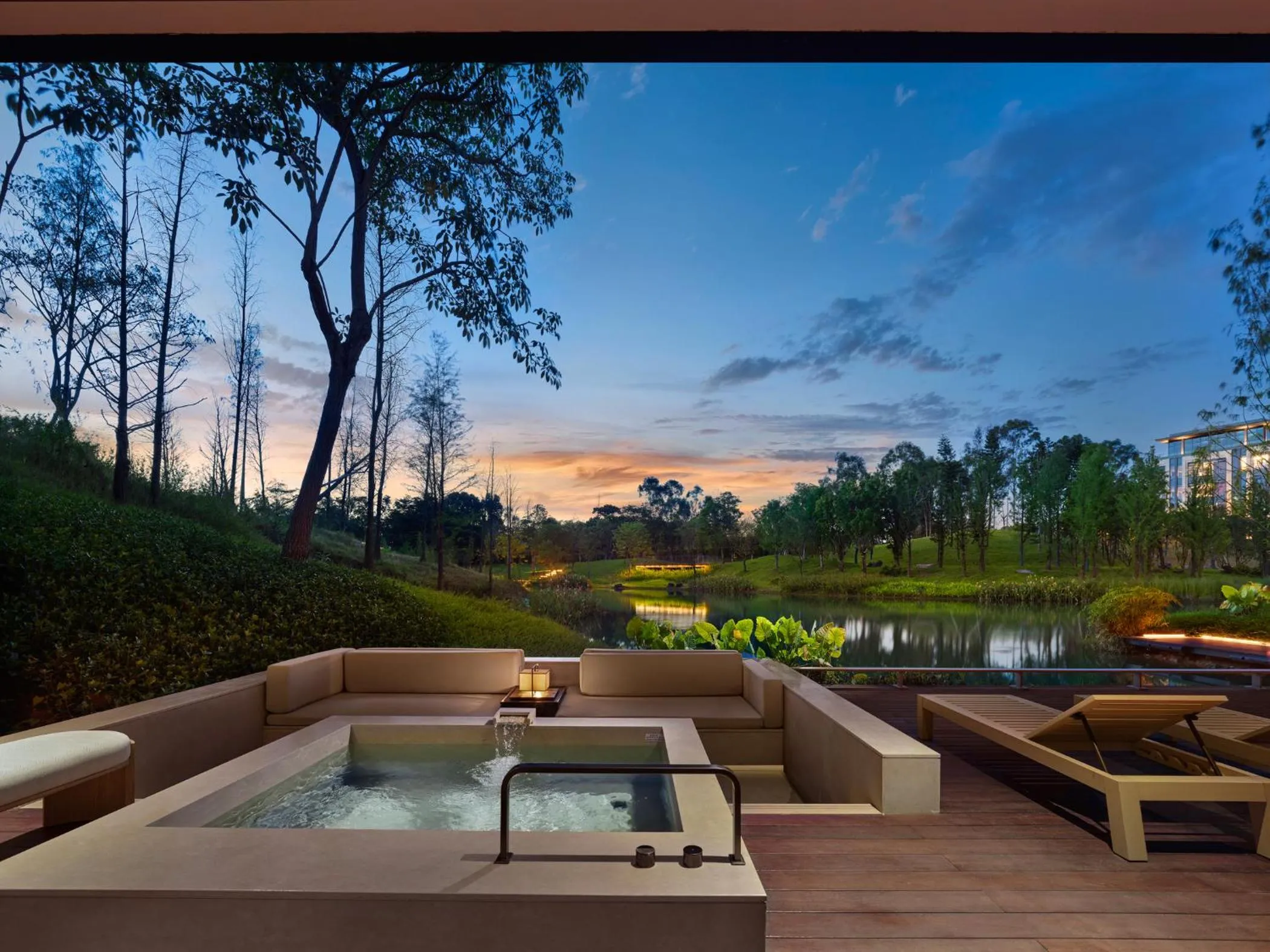 Lake view in Banyan Tree Dongguan Songshan Lake