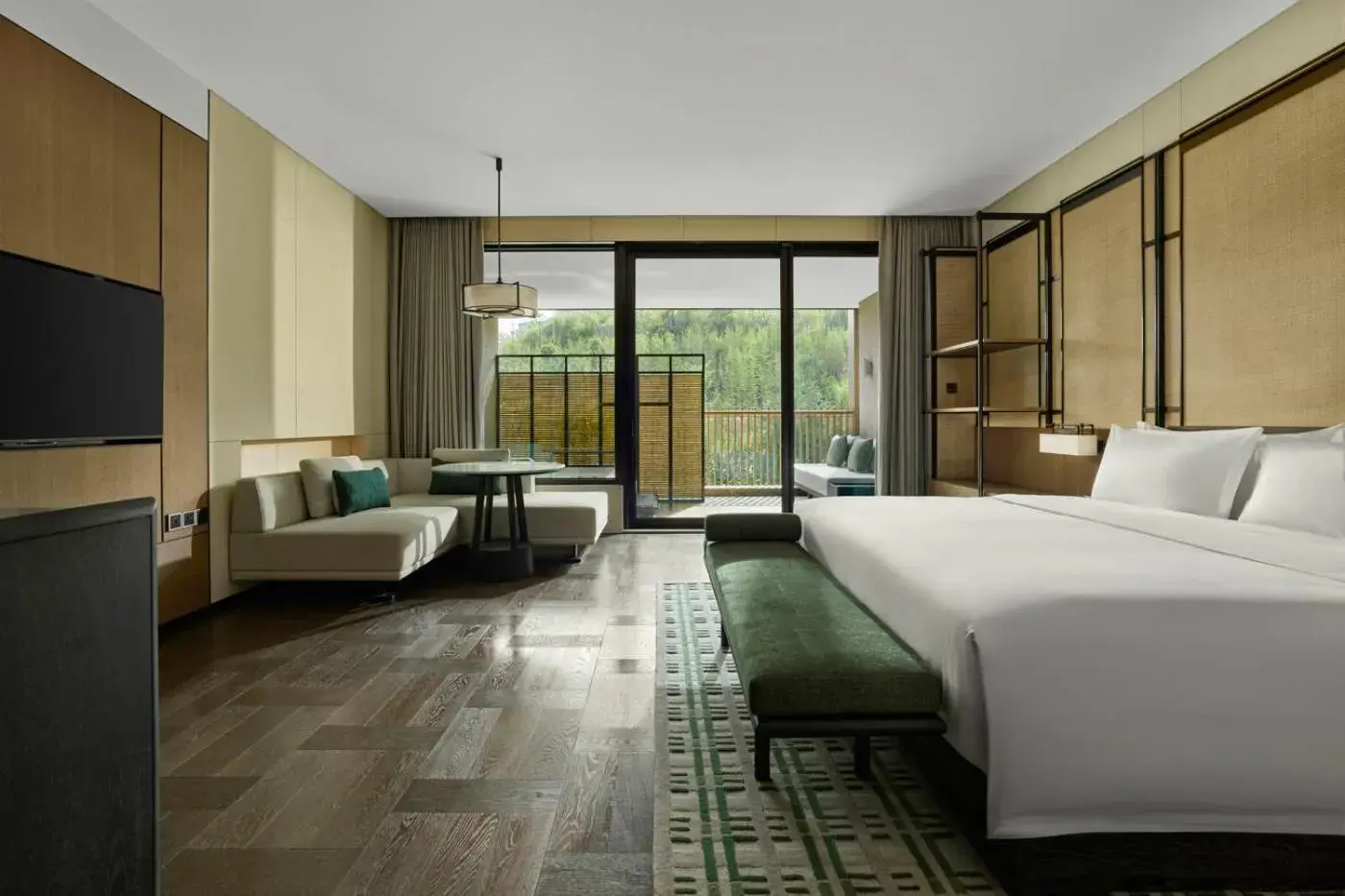 Bed in Banyan Tree Dongguan Songshan Lake Bed in Banyan Tree Dongguan Songshan Lake