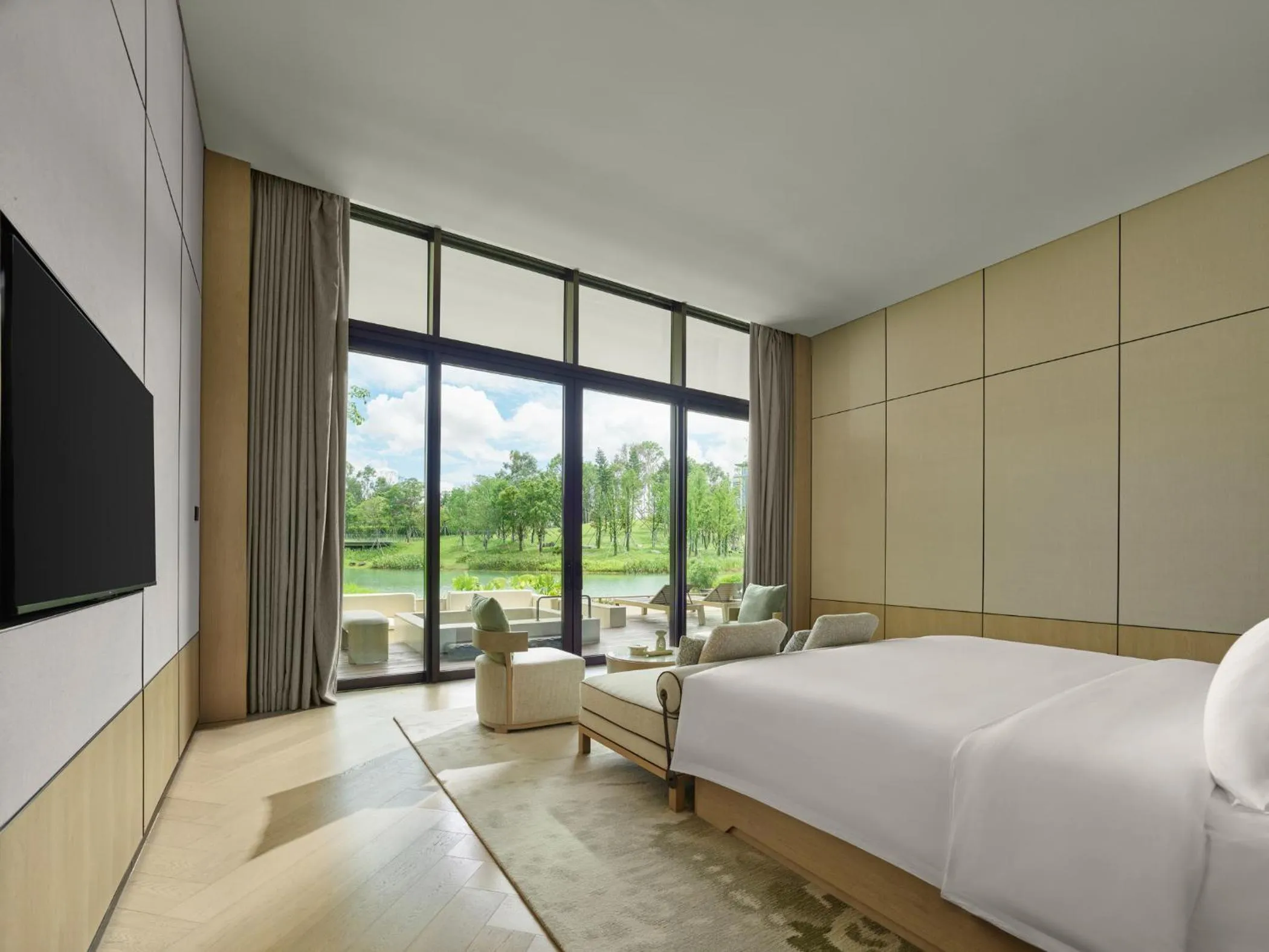Bed in Banyan Tree Dongguan Songshan Lake