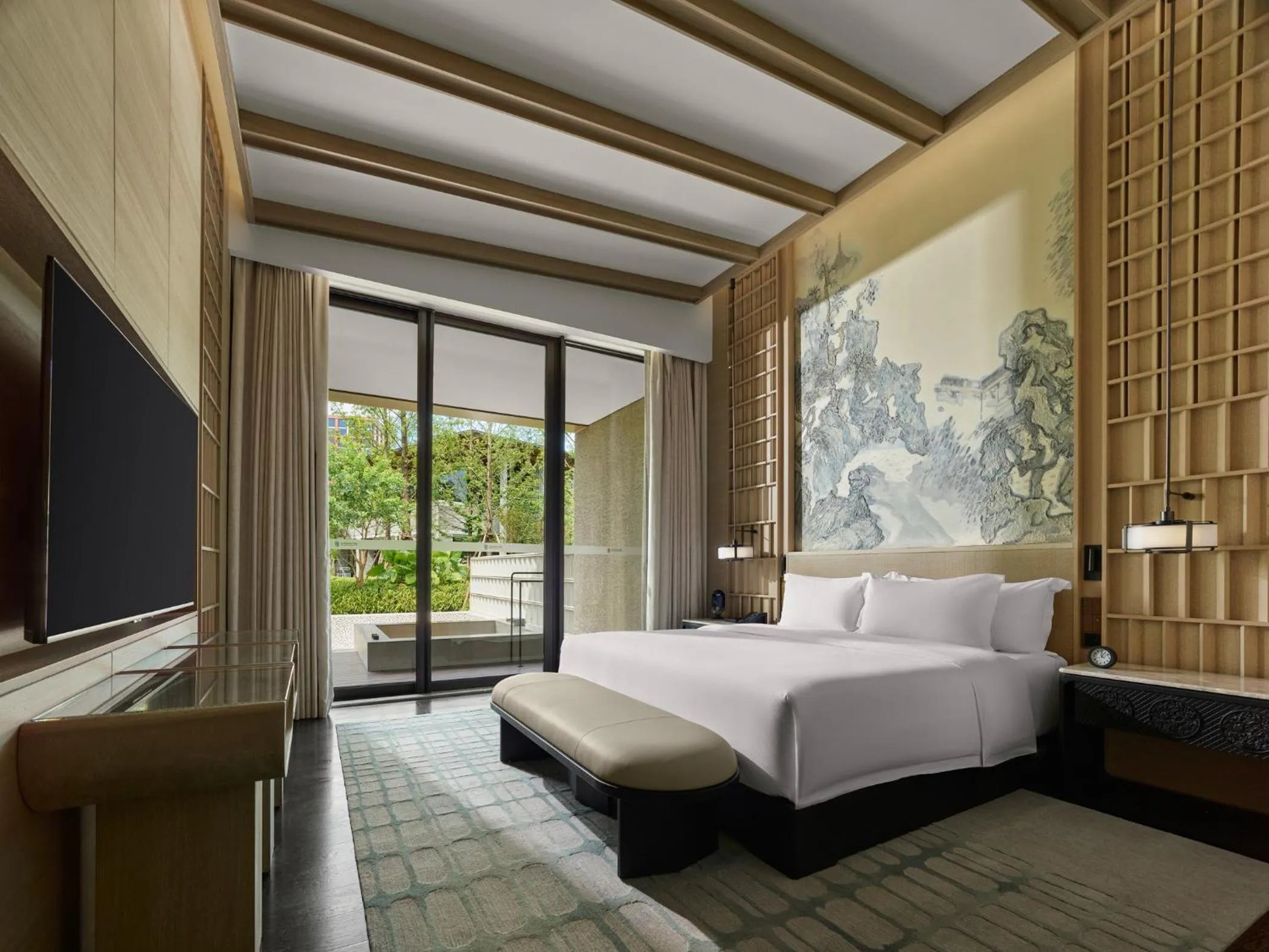 Bedroom, Bed in Banyan Tree Dongguan Songshan Lake