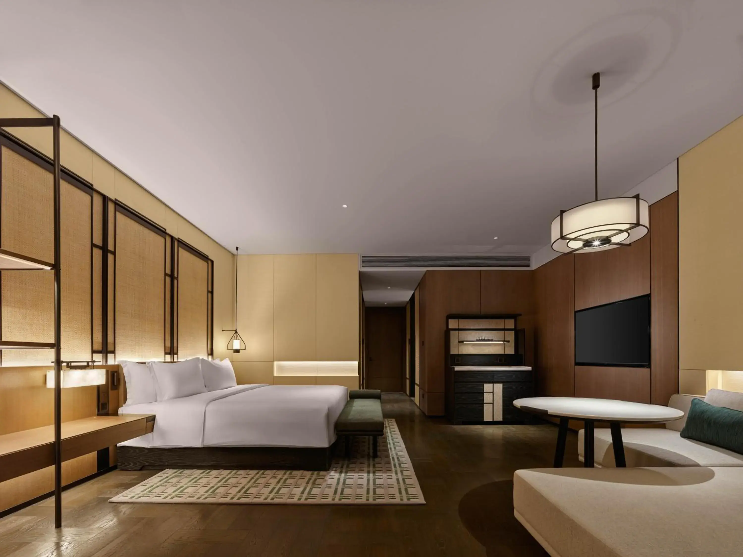 Photo of the whole room, Bed in Banyan Tree Dongguan Songshan Lake Photo of the whole room, Bed in Banyan Tree Dongguan Songshan Lake