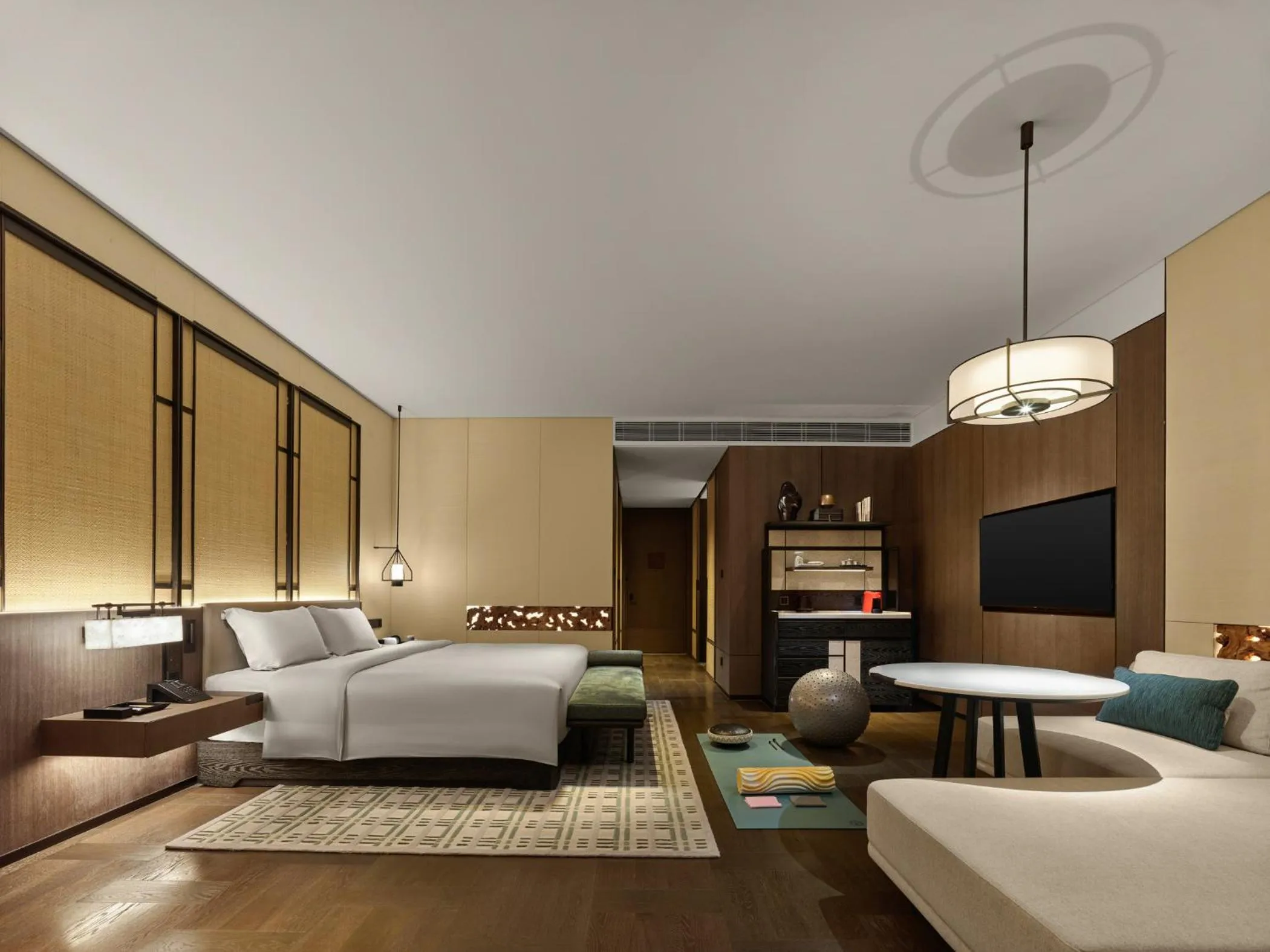 Photo of the whole room, Bed in Banyan Tree Dongguan Songshan Lake