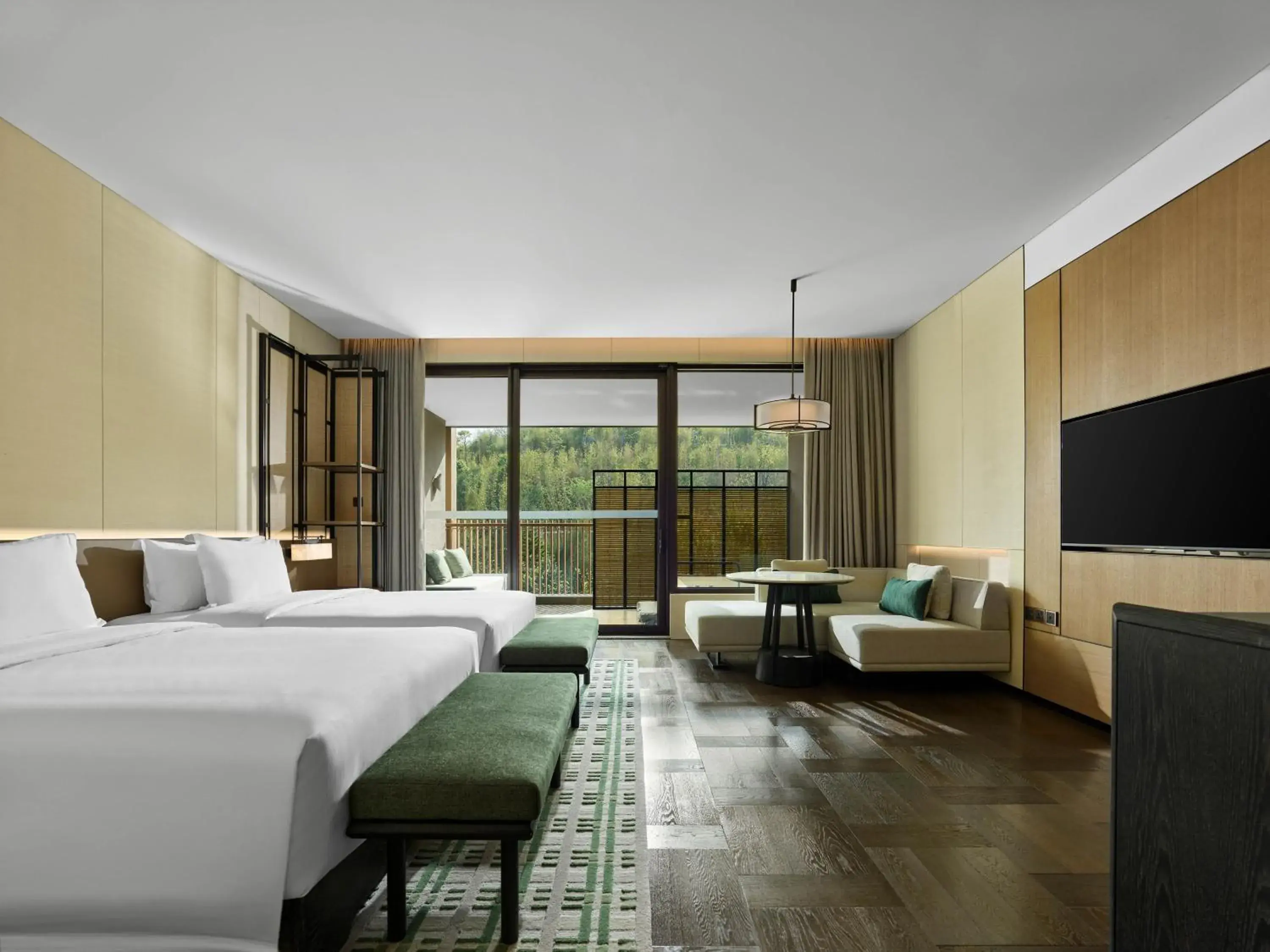 Photo of the whole room, Bed in Banyan Tree Dongguan Songshan Lake Photo of the whole room, Bed in Banyan Tree Dongguan Songshan Lake