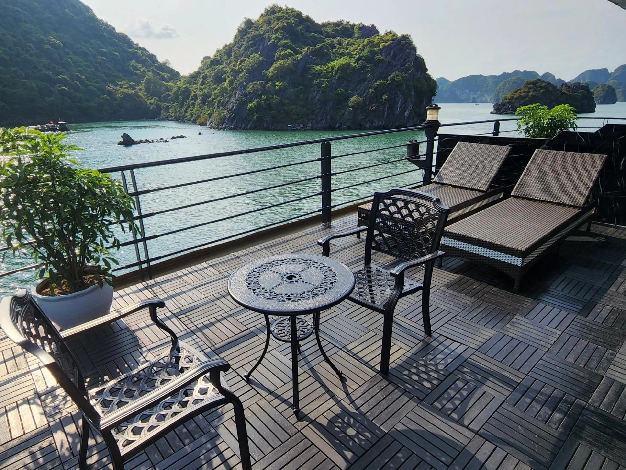 Balcony/Terrace in Venus Cruises Halong Bay by Venus Group