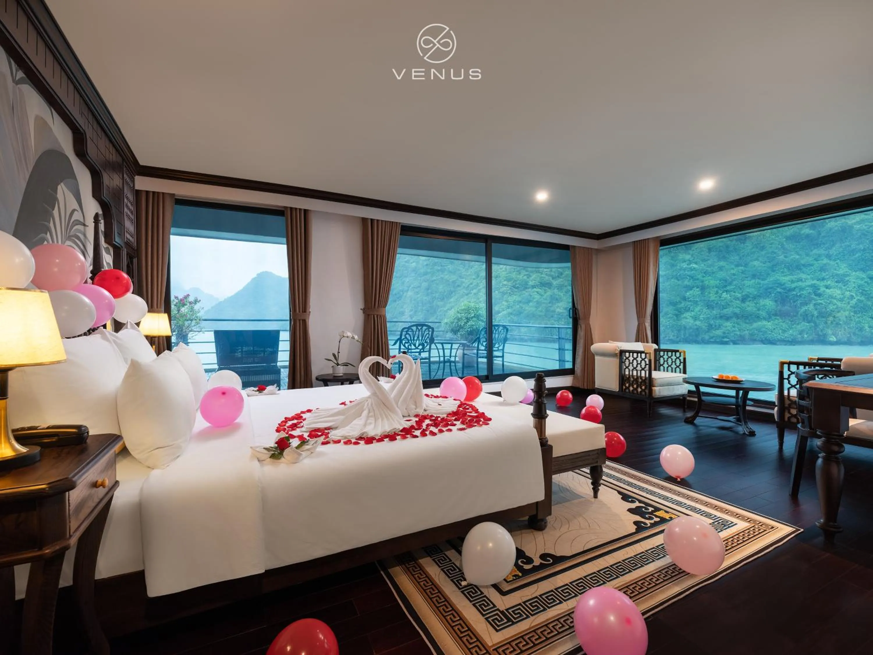 Bed in Venus Cruises Halong Bay by Venus Group