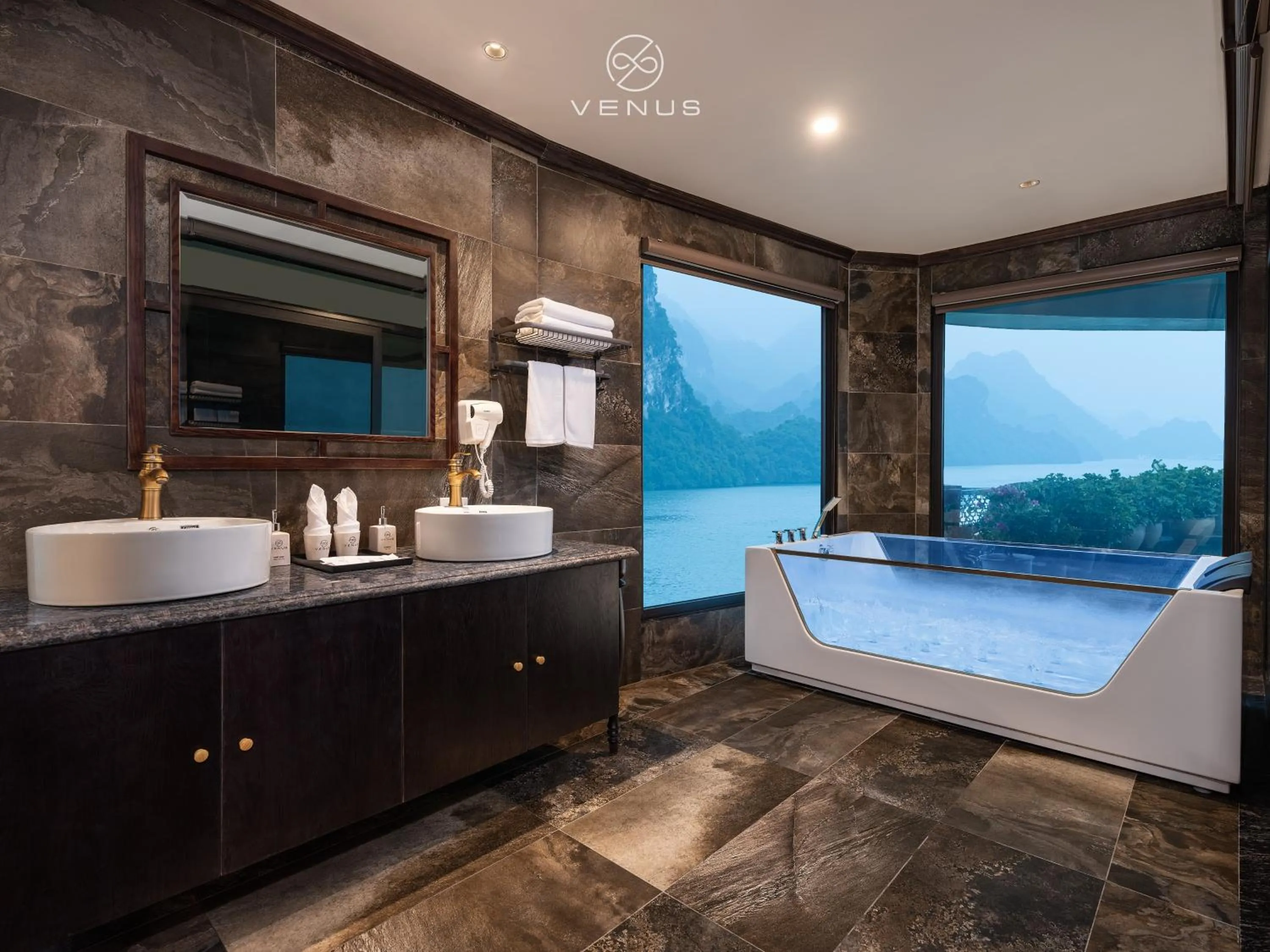 Bed in Venus Cruises Halong Bay by Venus Group