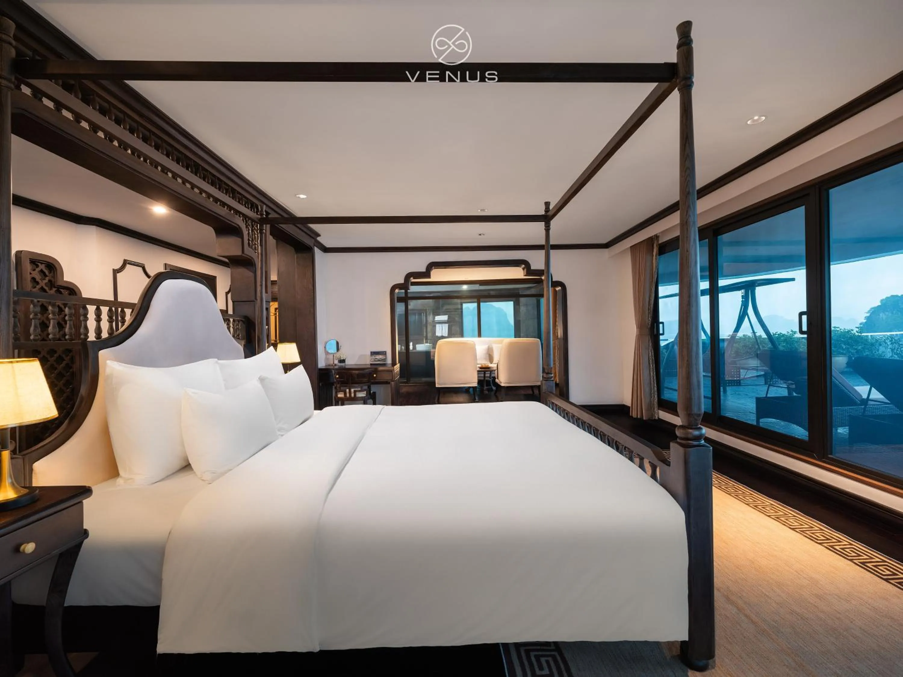 Bed in Venus Cruises Halong Bay by Venus Group