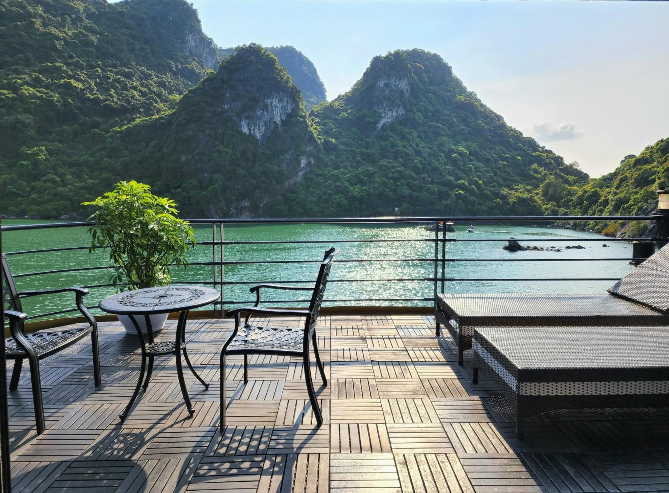 Balcony/Terrace in Venus Cruises Halong Bay by Venus Group