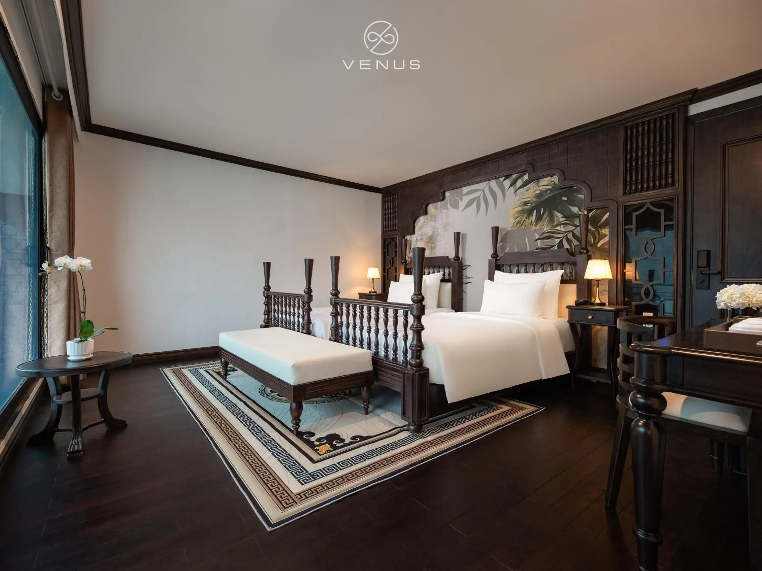 Bed in Venus Cruises Halong Bay by Venus Group Bed in Venus Cruises Halong Bay by Venus Group