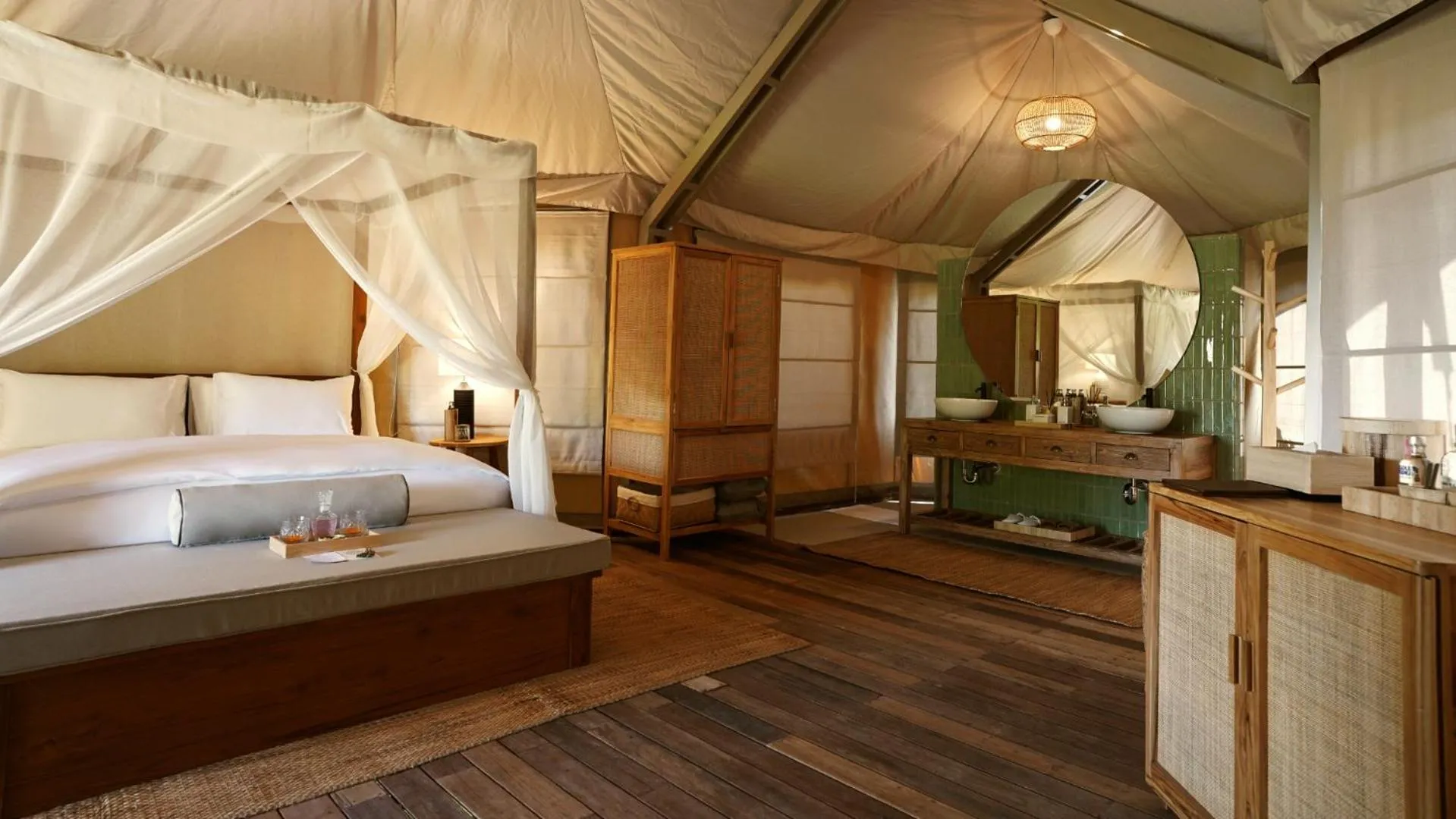Bedroom, Bed in Tantawan Tented Camp by Dusit, Chiang Rai