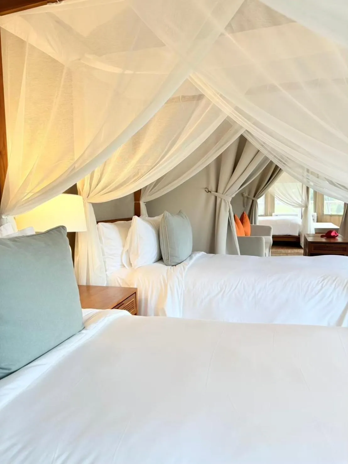 Bed in Tantawan Tented Camp by Dusit, Chiang Rai