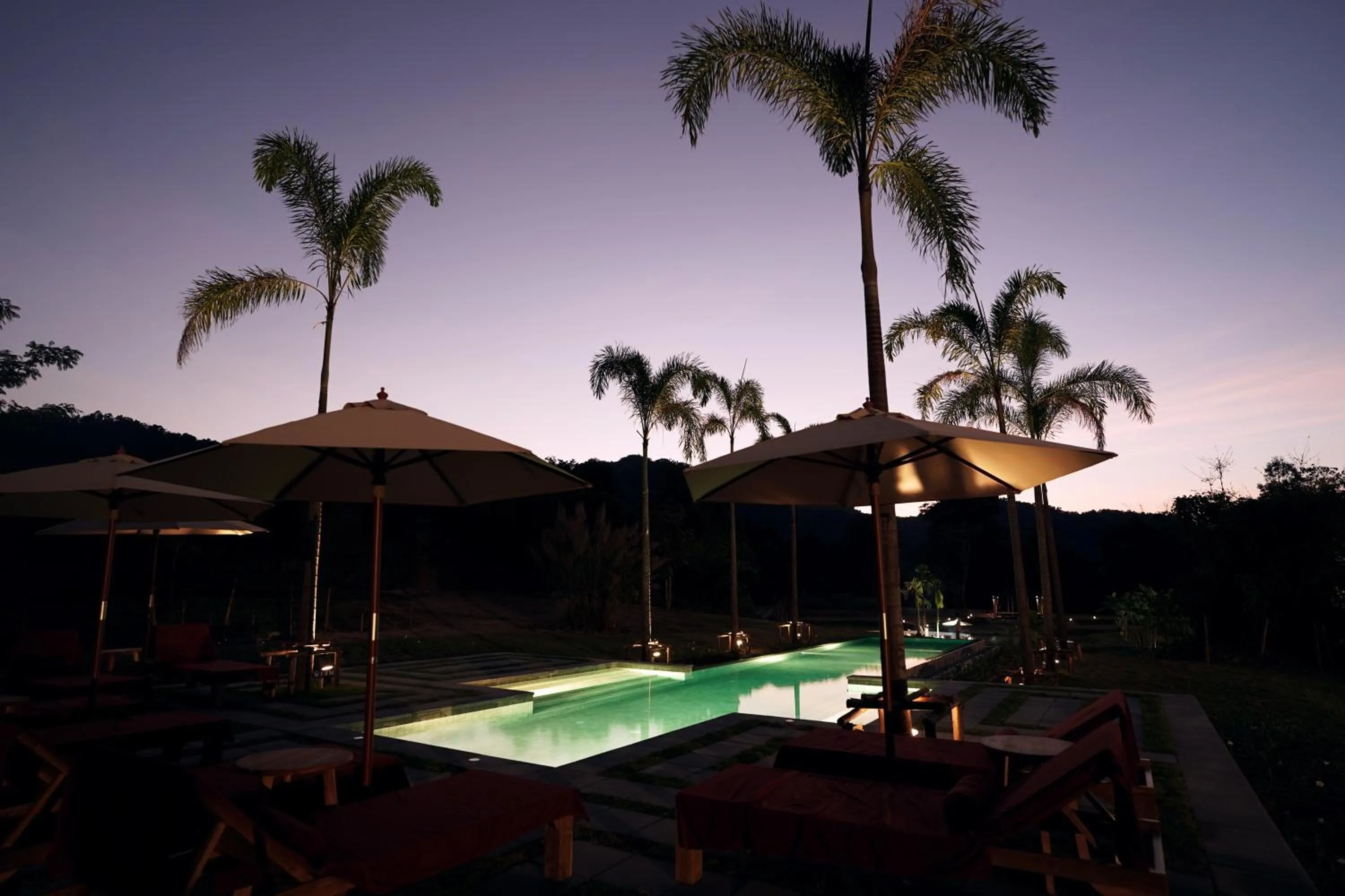Swimming pool in Tantawan Tented Camp by Dusit, Chiang Rai