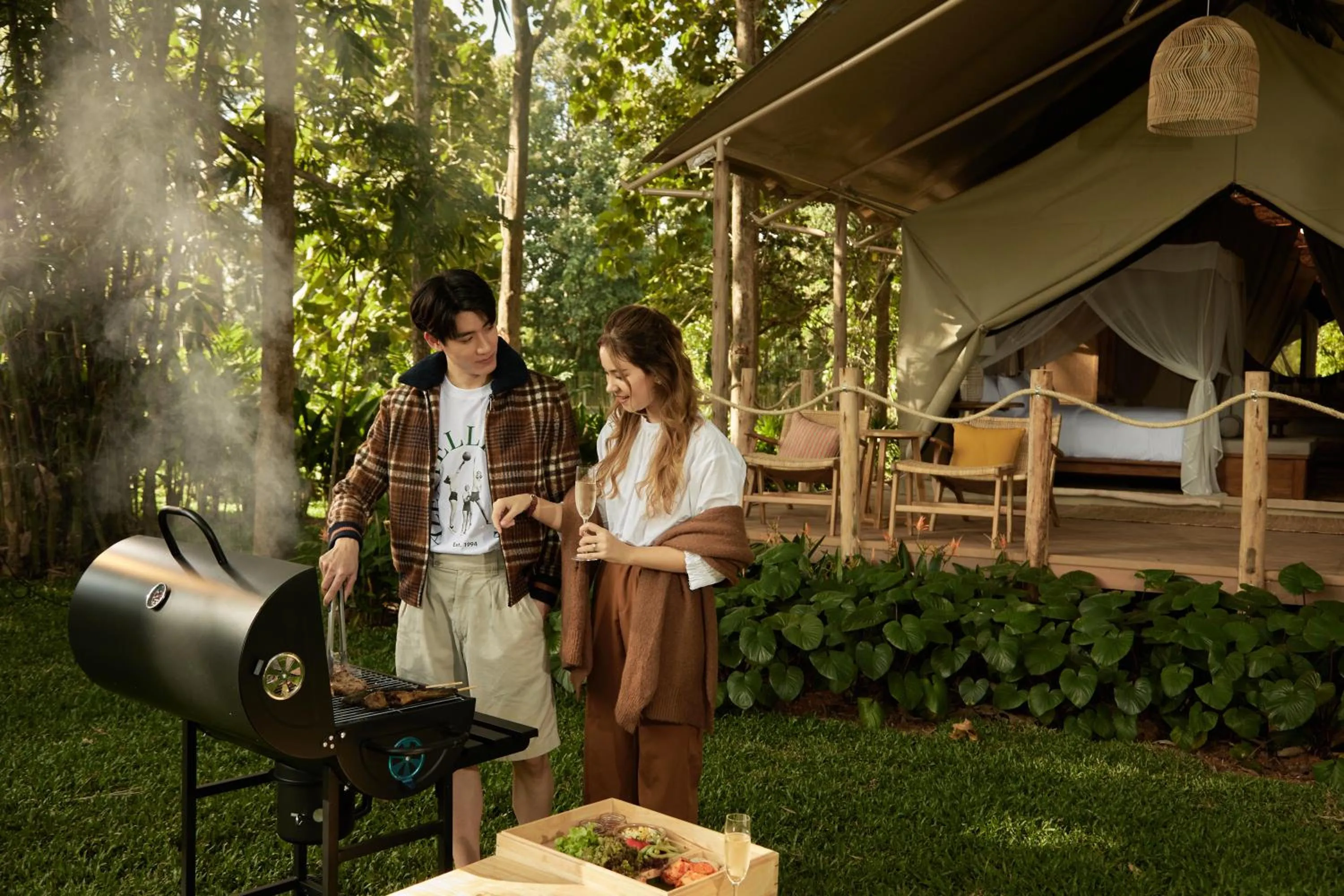 BBQ facilities in Tantawan Tented Camp by Dusit, Chiang Rai