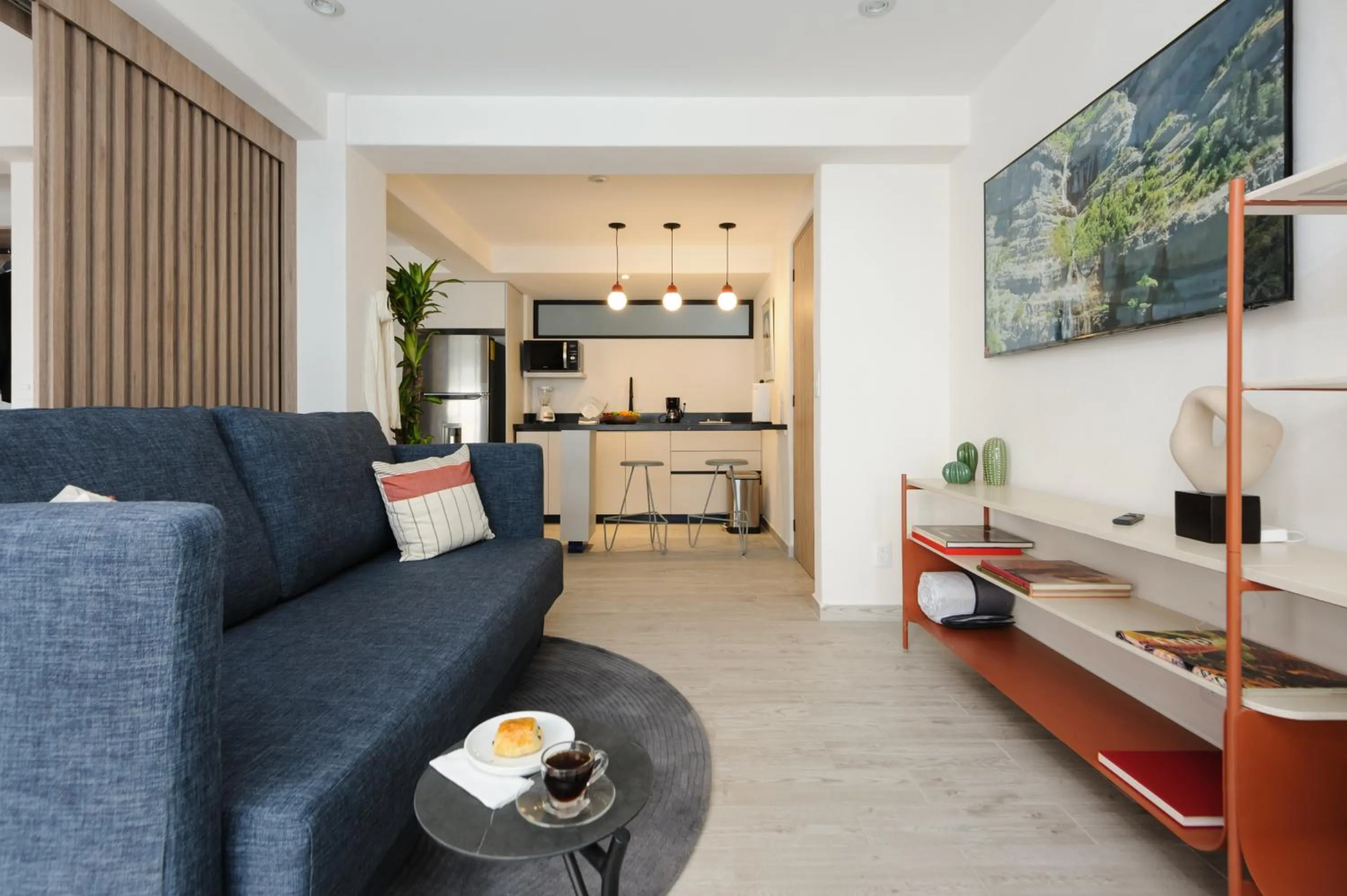 Living room in Choapan 28 - Lux Apartments in Condesa