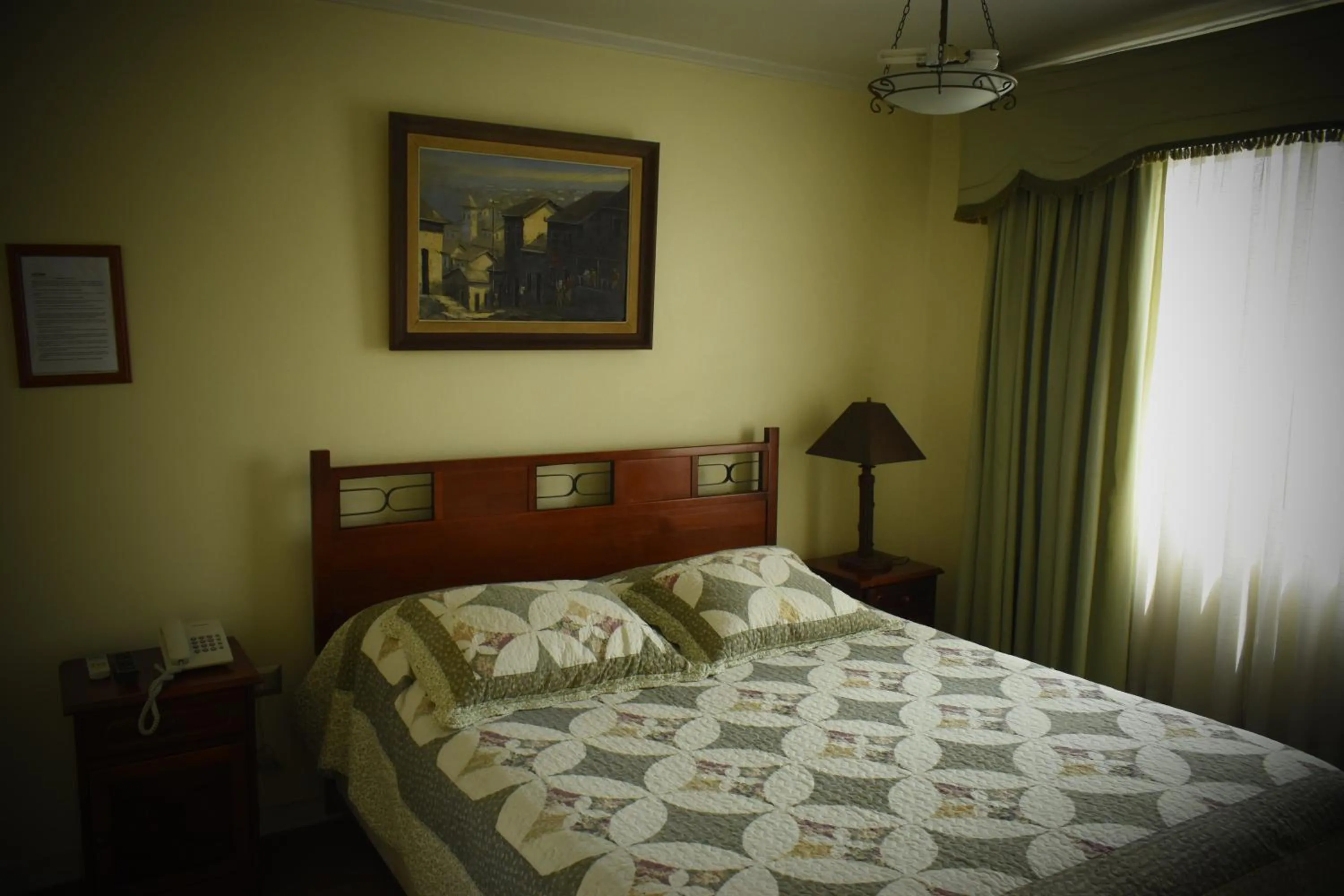 Bed in Hotel Doria