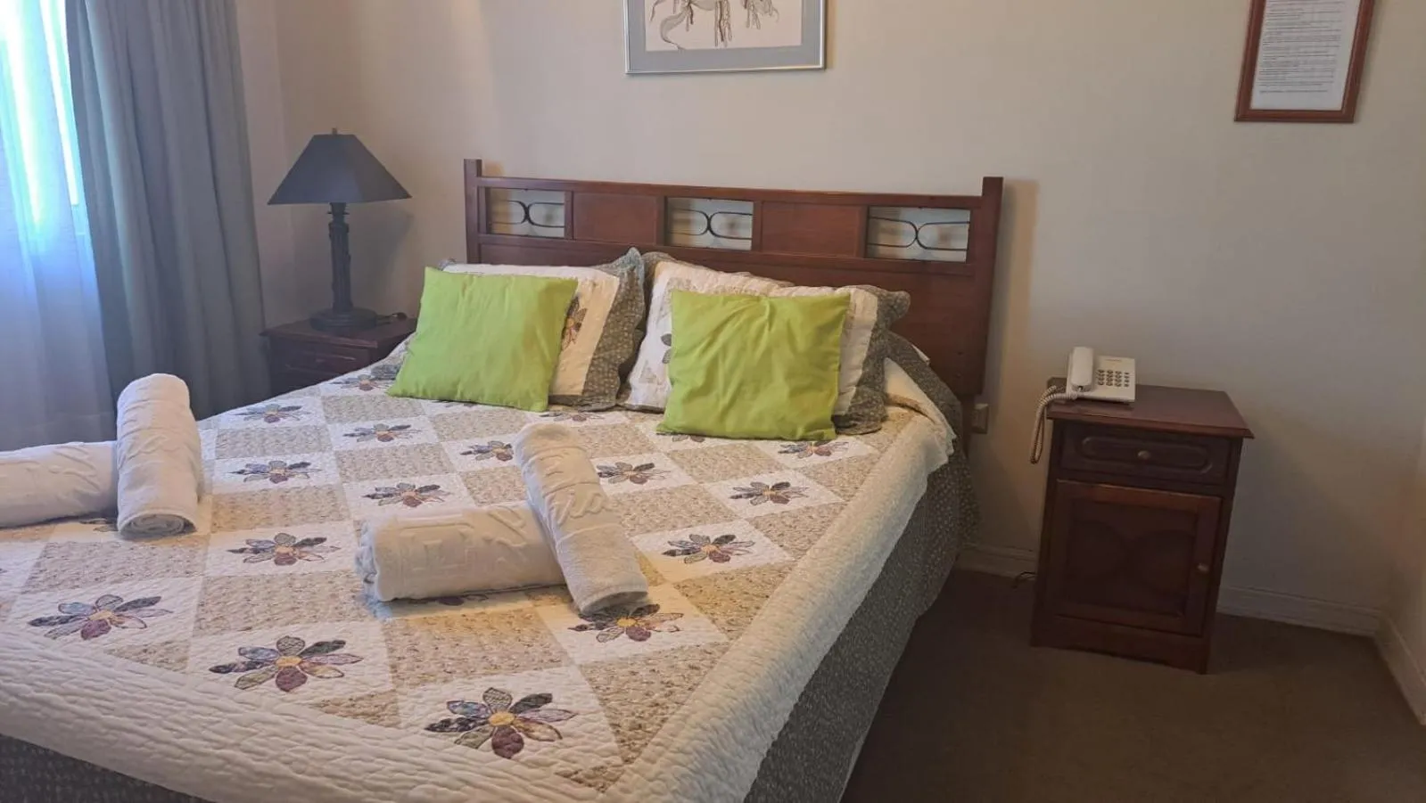 Bed in Hotel Doria