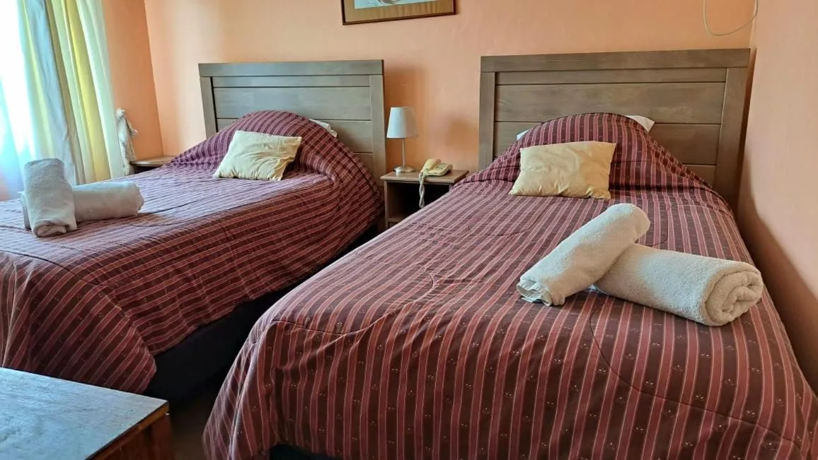 Bed in Hotel Doria