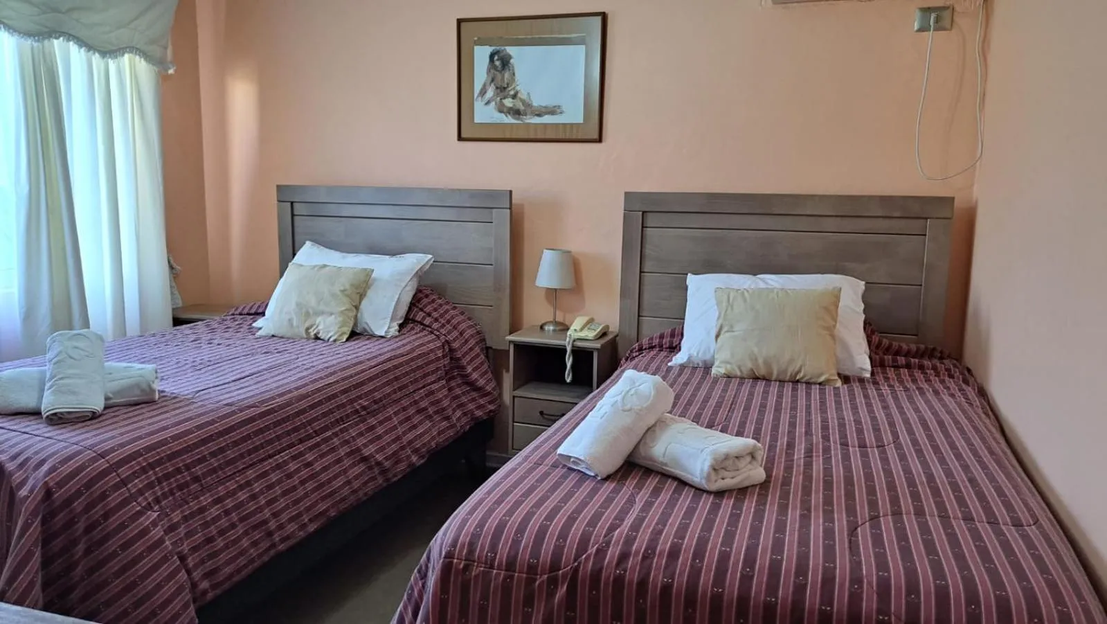 Bed in Hotel Doria