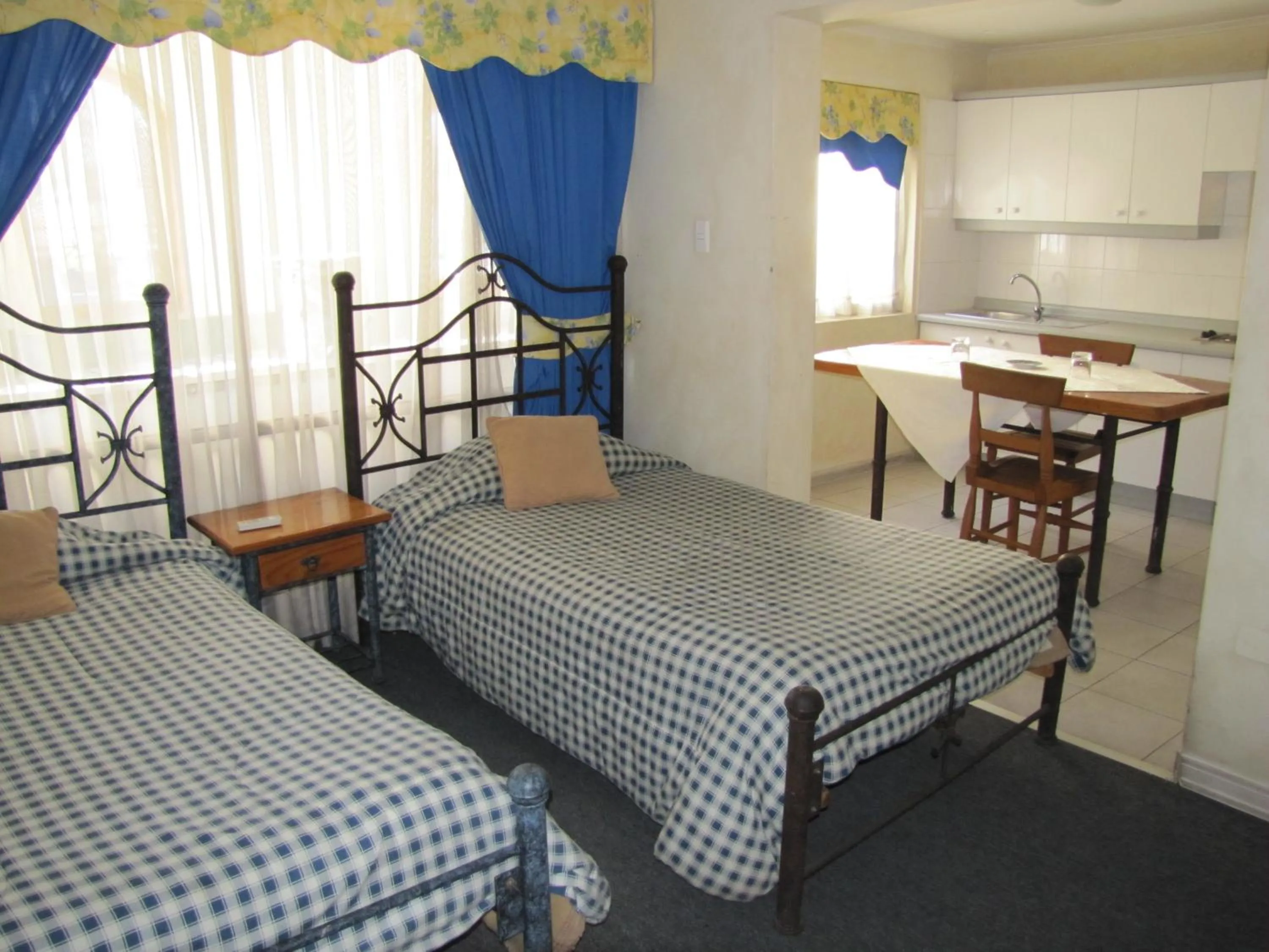 Bed in Hotel Doria