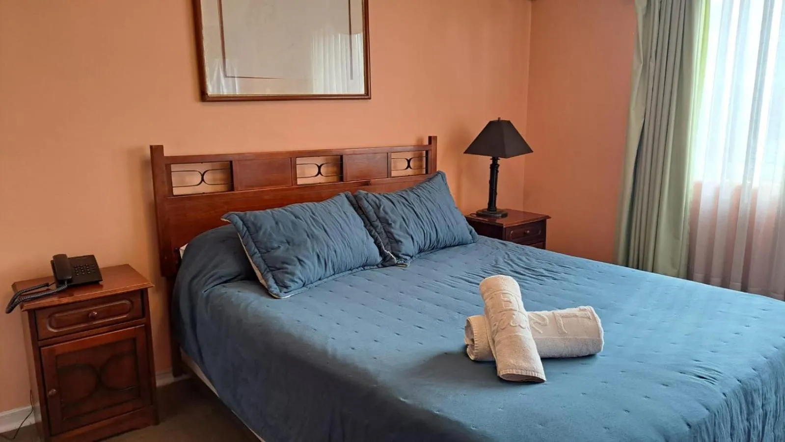Bed in Hotel Doria
