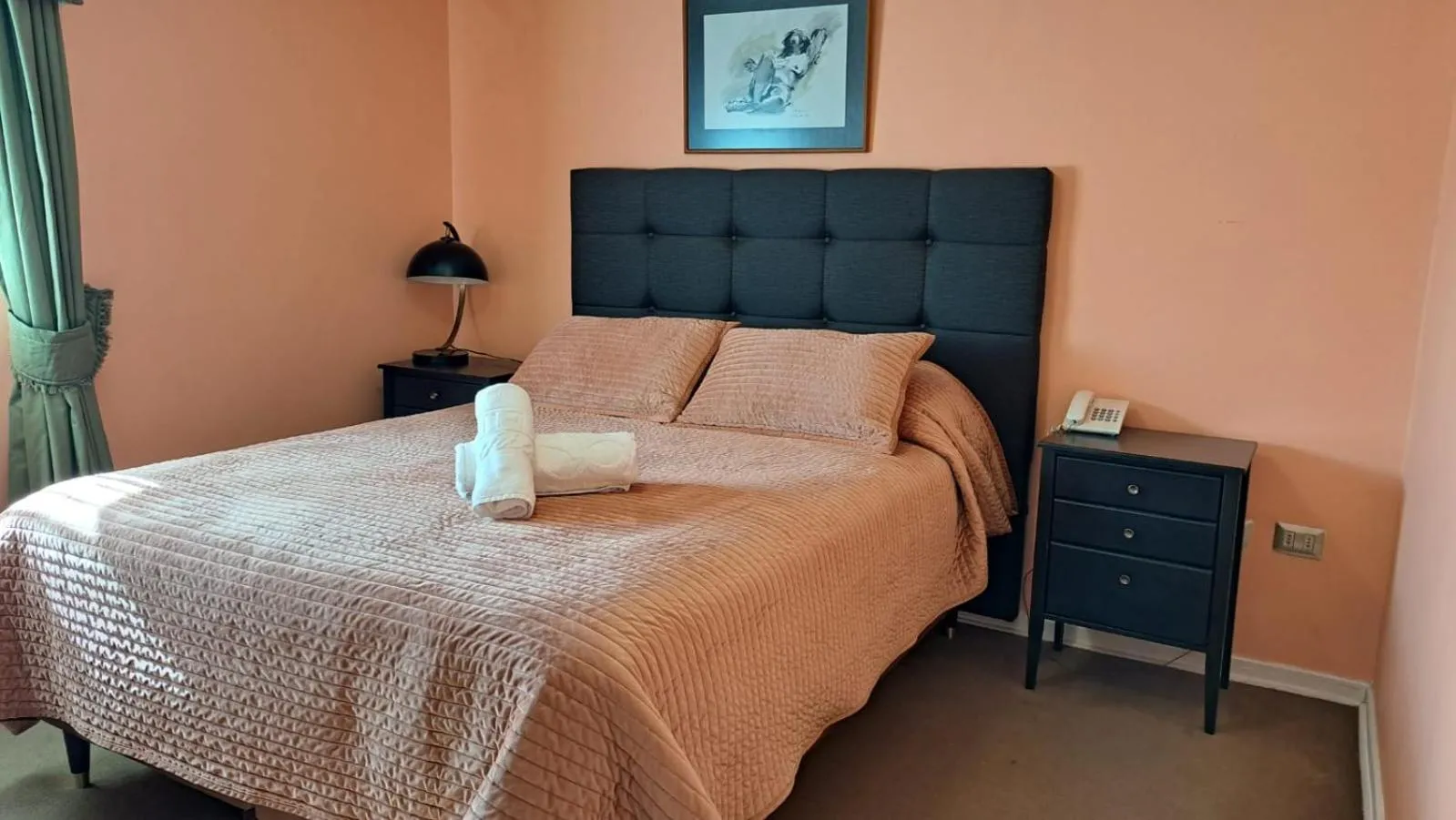 Bed in Hotel Doria