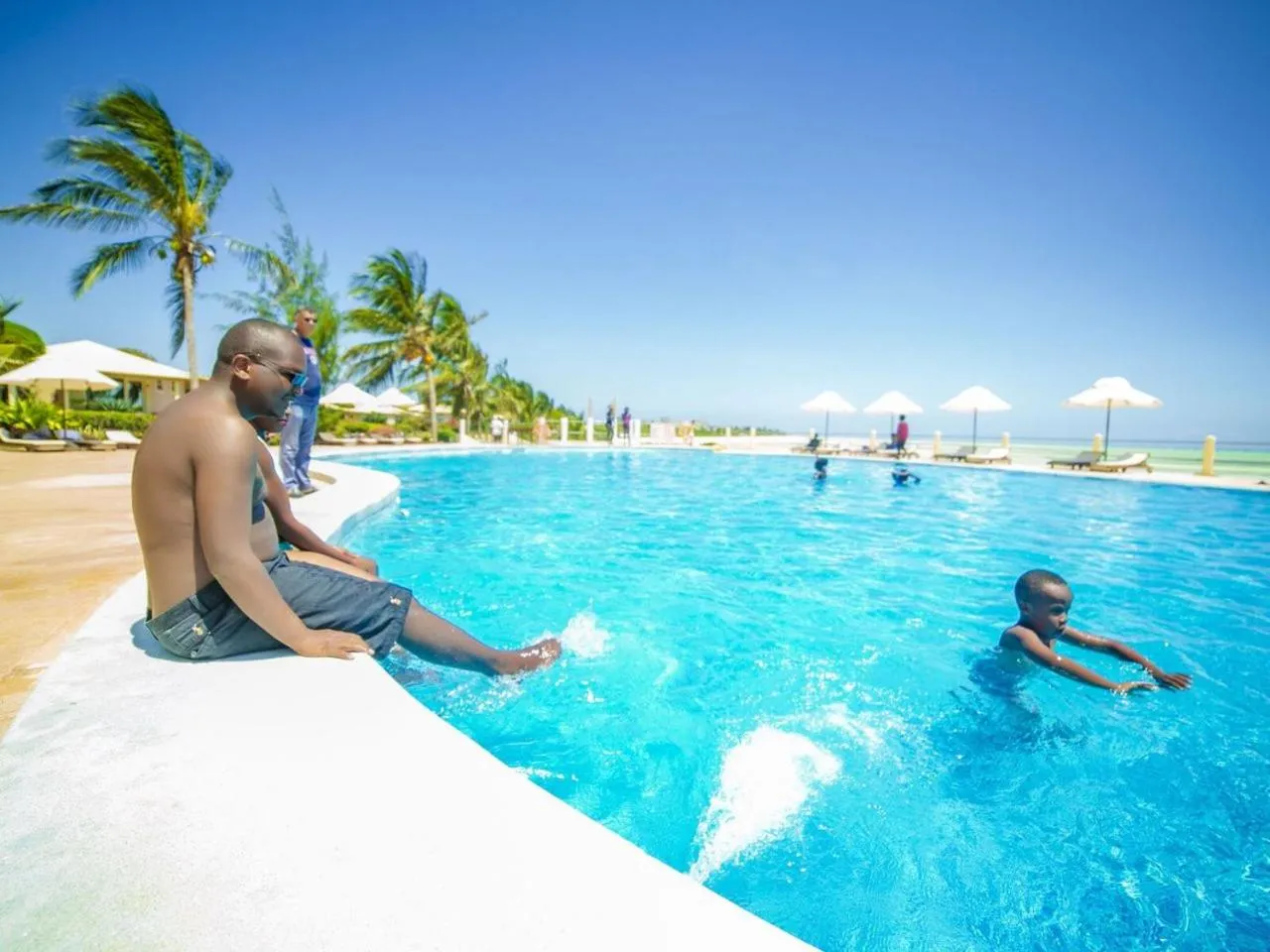Pool view in The One, Watamu bay