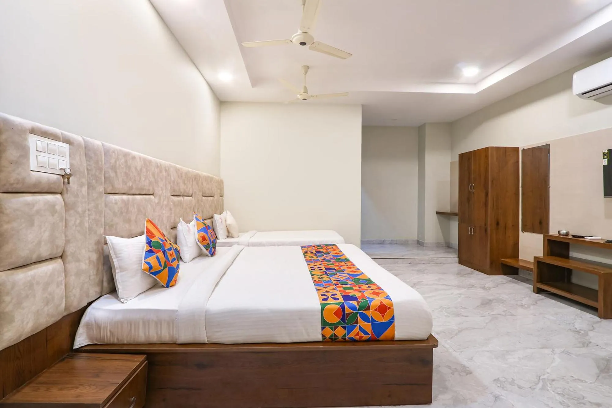 Bed in FabHotel Simhadri Grand-Nr Khammam Railway Station