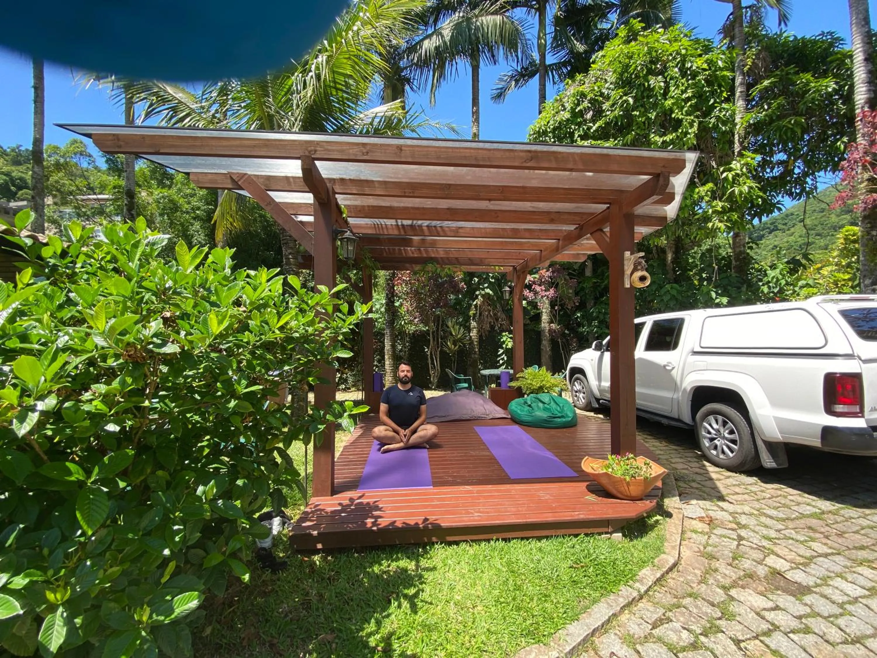 Balcony/Terrace in Chalés do Holandês Eco Pousada