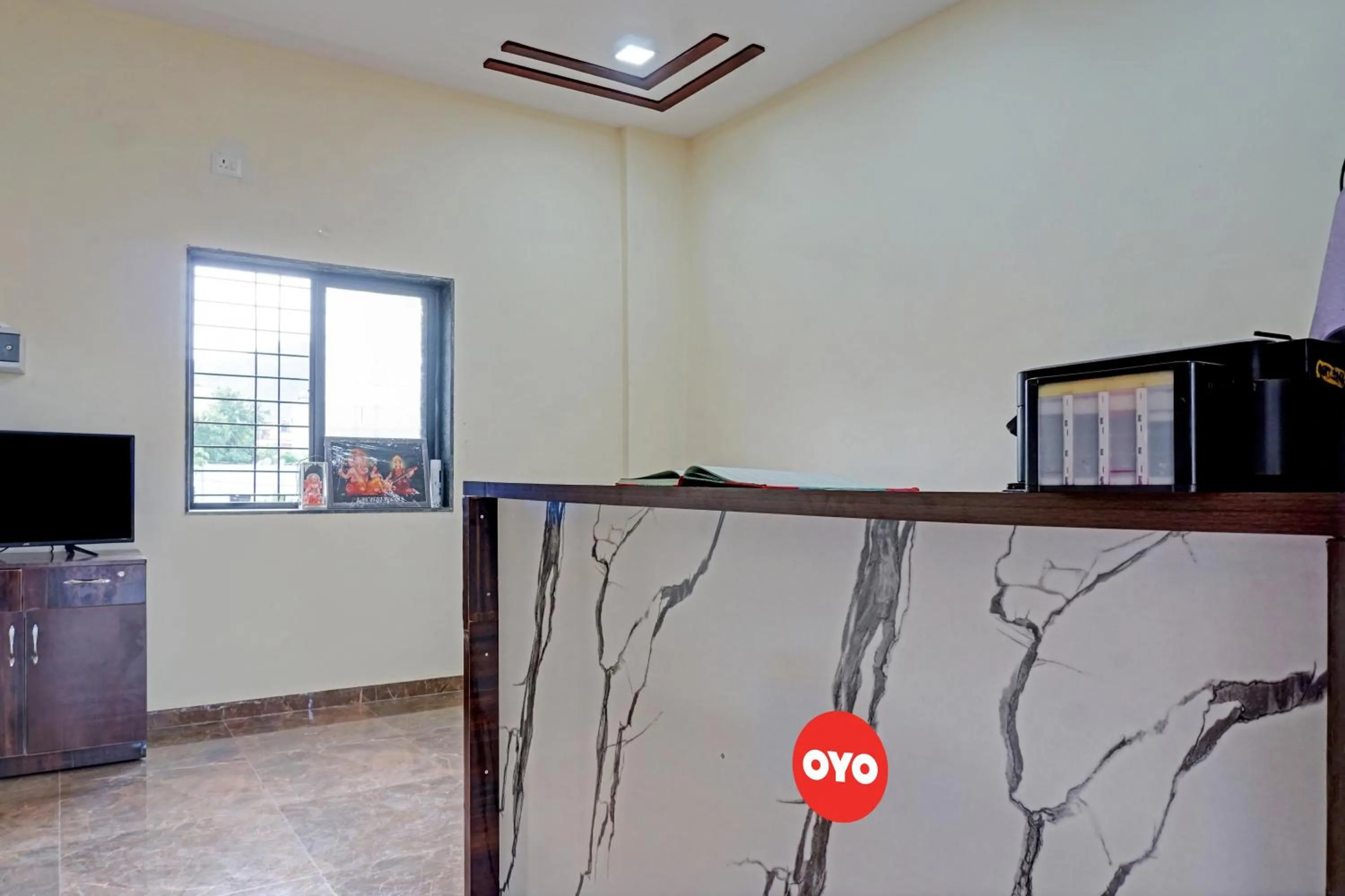 Lobby or reception in OYO Flagship Sai Balaji Lodge