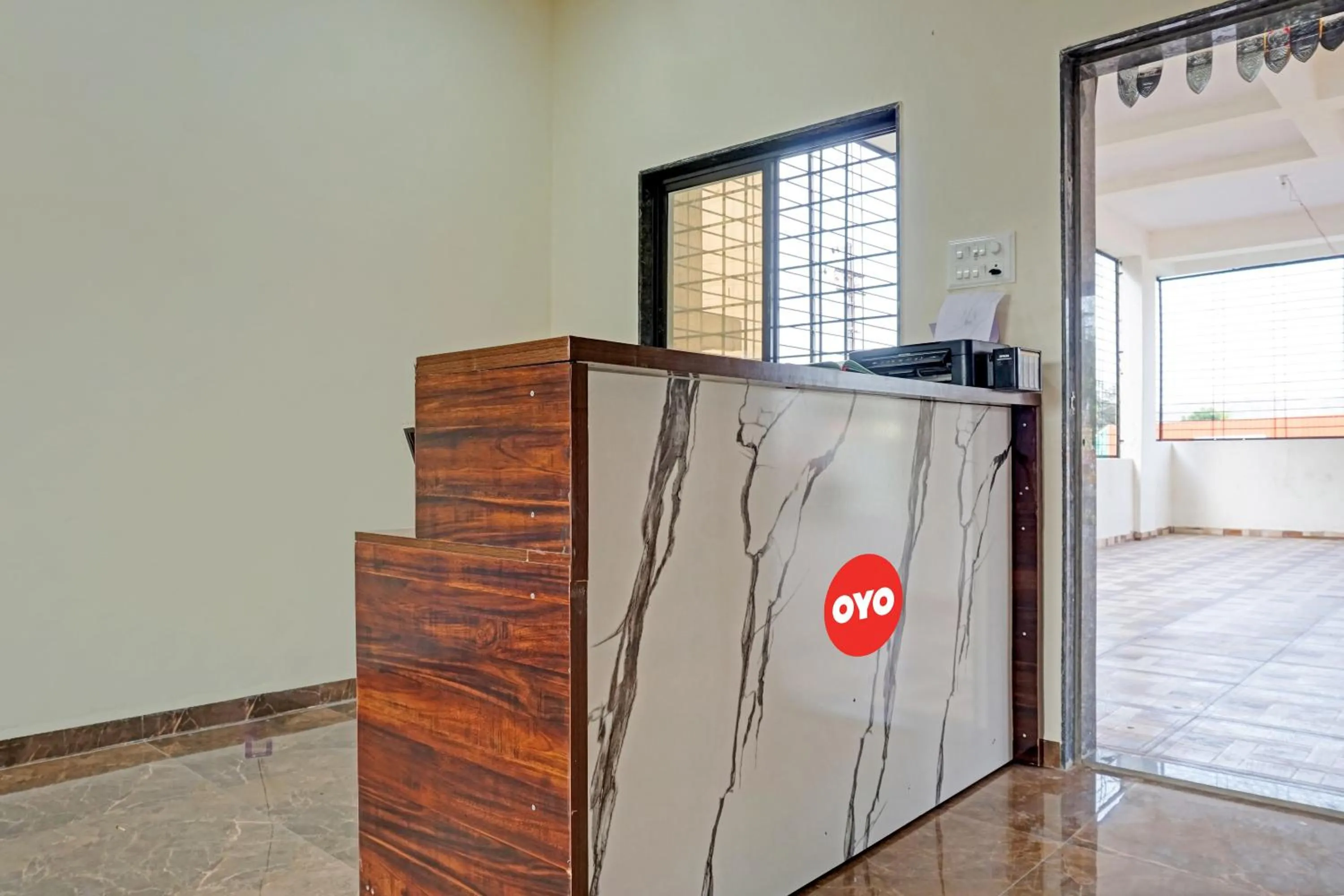 Lobby or reception in OYO Flagship Sai Balaji Lodge