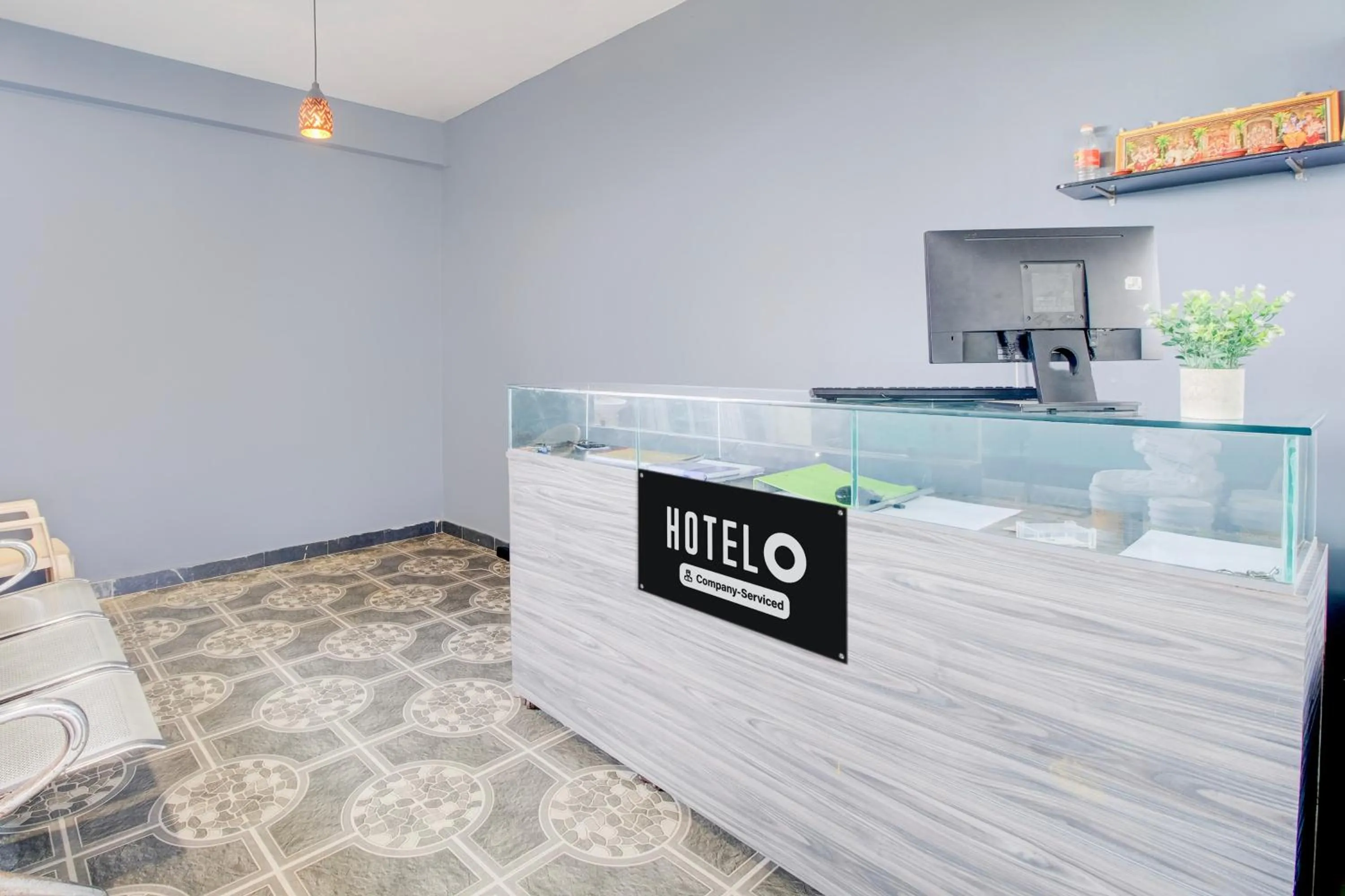 Lobby or reception in Super Hotel O Ramavarapadu Near PVR Icon