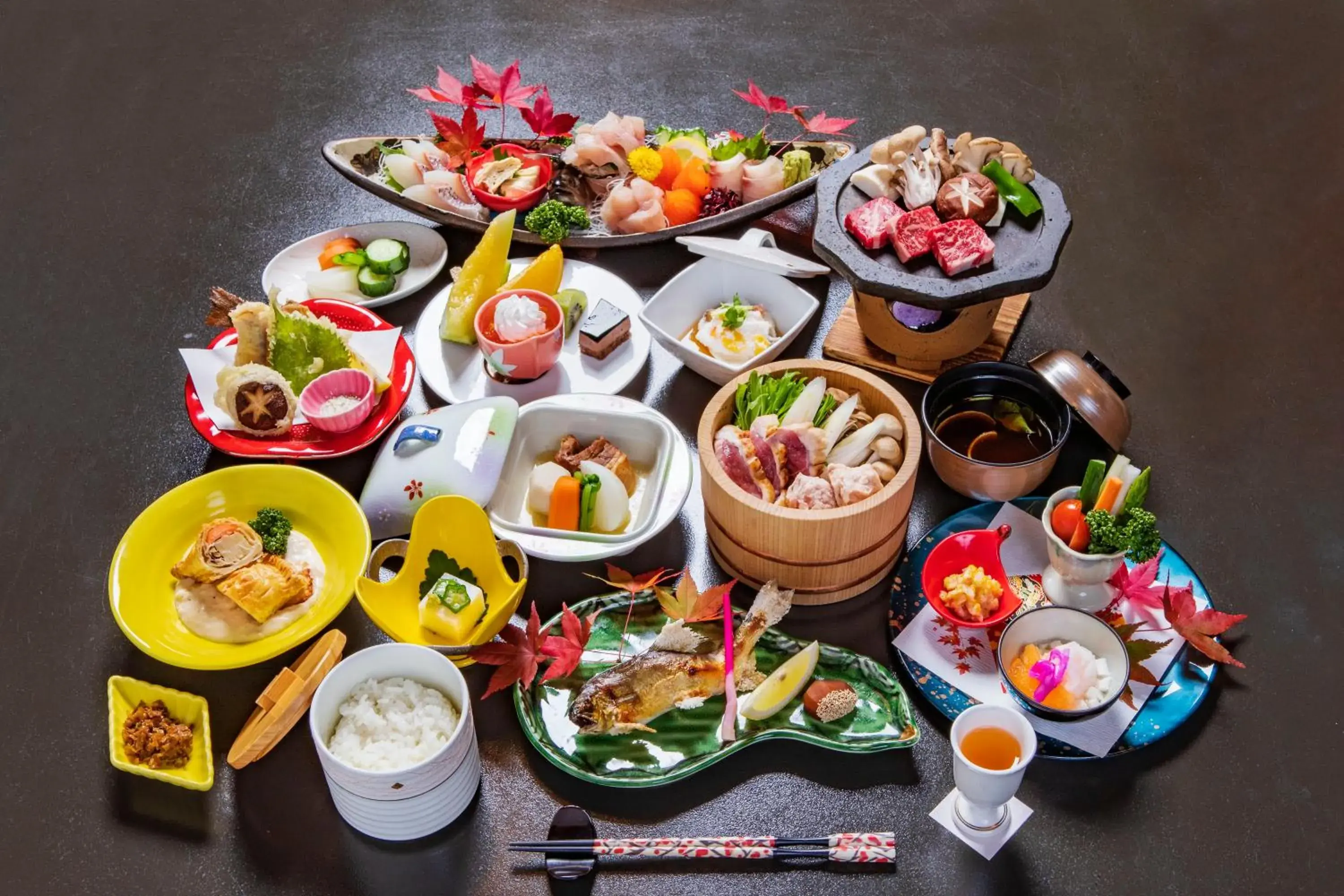 Dinner in Kouunsou Dinner in Kouunsou