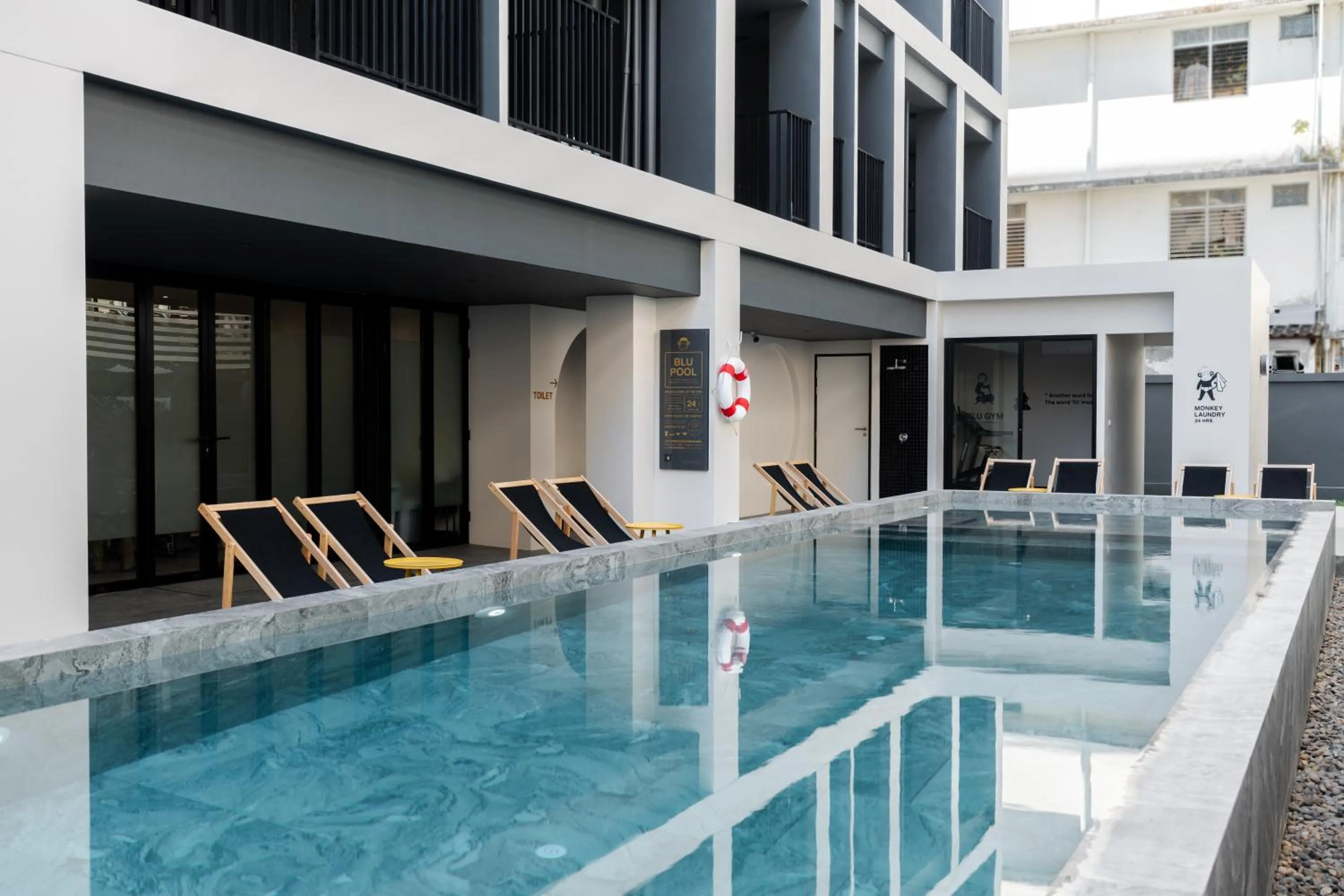 Swimming pool in Blu Monkey Hub and Hotel Krabi Town