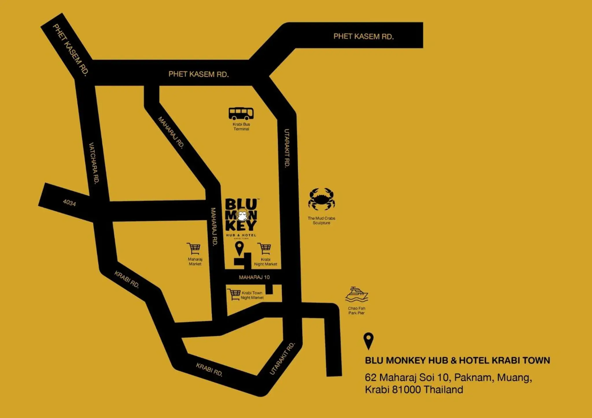 Property building in Blu Monkey Hub and Hotel Krabi Town Property building in Blu Monkey Hub and Hotel Krabi Town