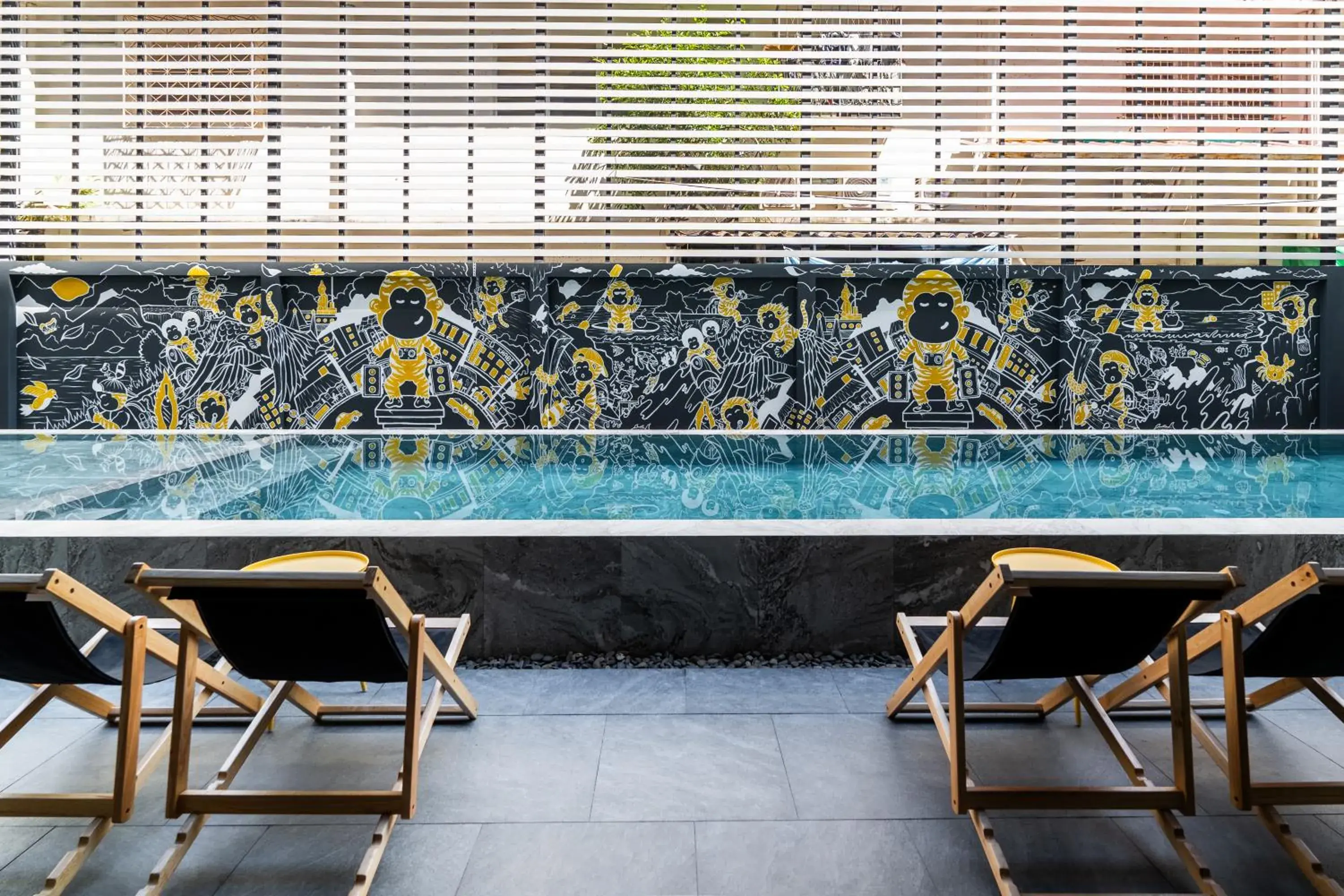 Pool view in Blu Monkey Hub and Hotel Krabi Town Pool view in Blu Monkey Hub and Hotel Krabi Town