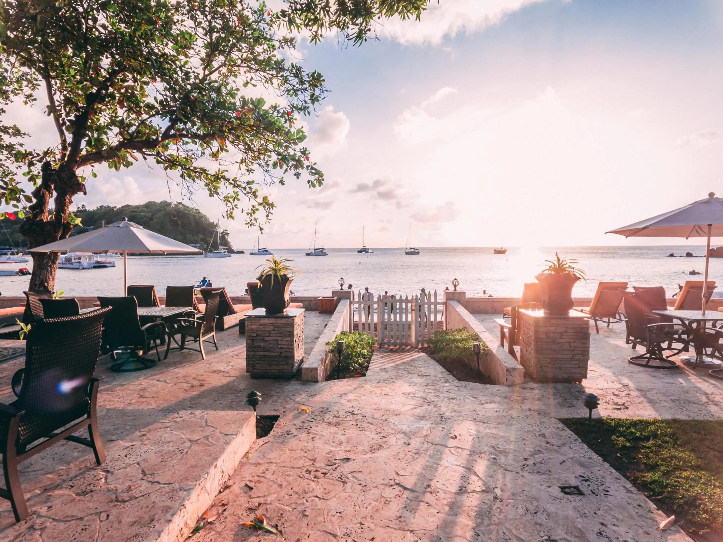 Patio in Sunset Shores Beach Hotel