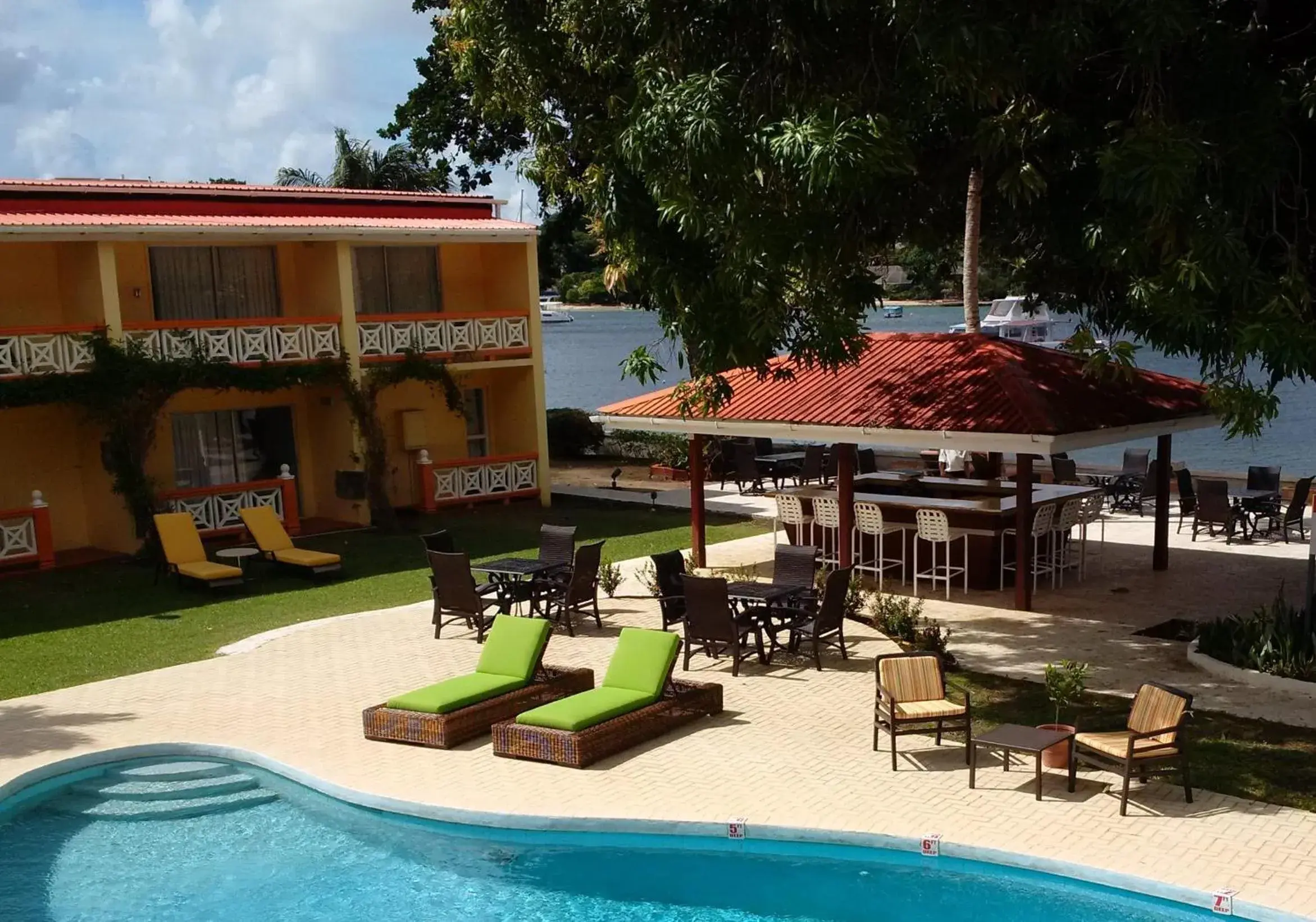 Pool view in Sunset Shores Beach Hotel Pool view in Sunset Shores Beach Hotel