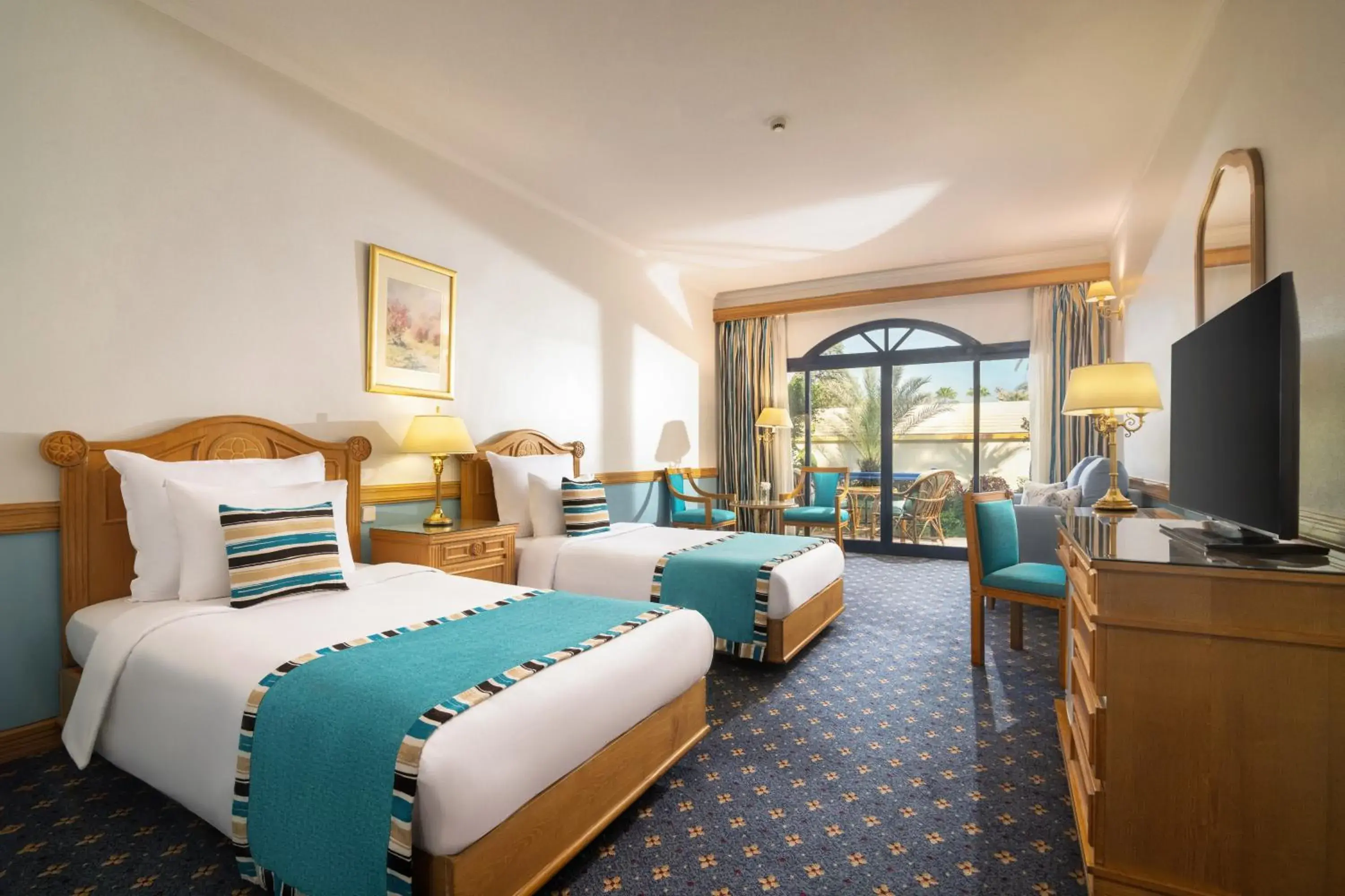 Bedroom, Bed in JAZ Pyramids Resort Bedroom, Bed in JAZ Pyramids Resort