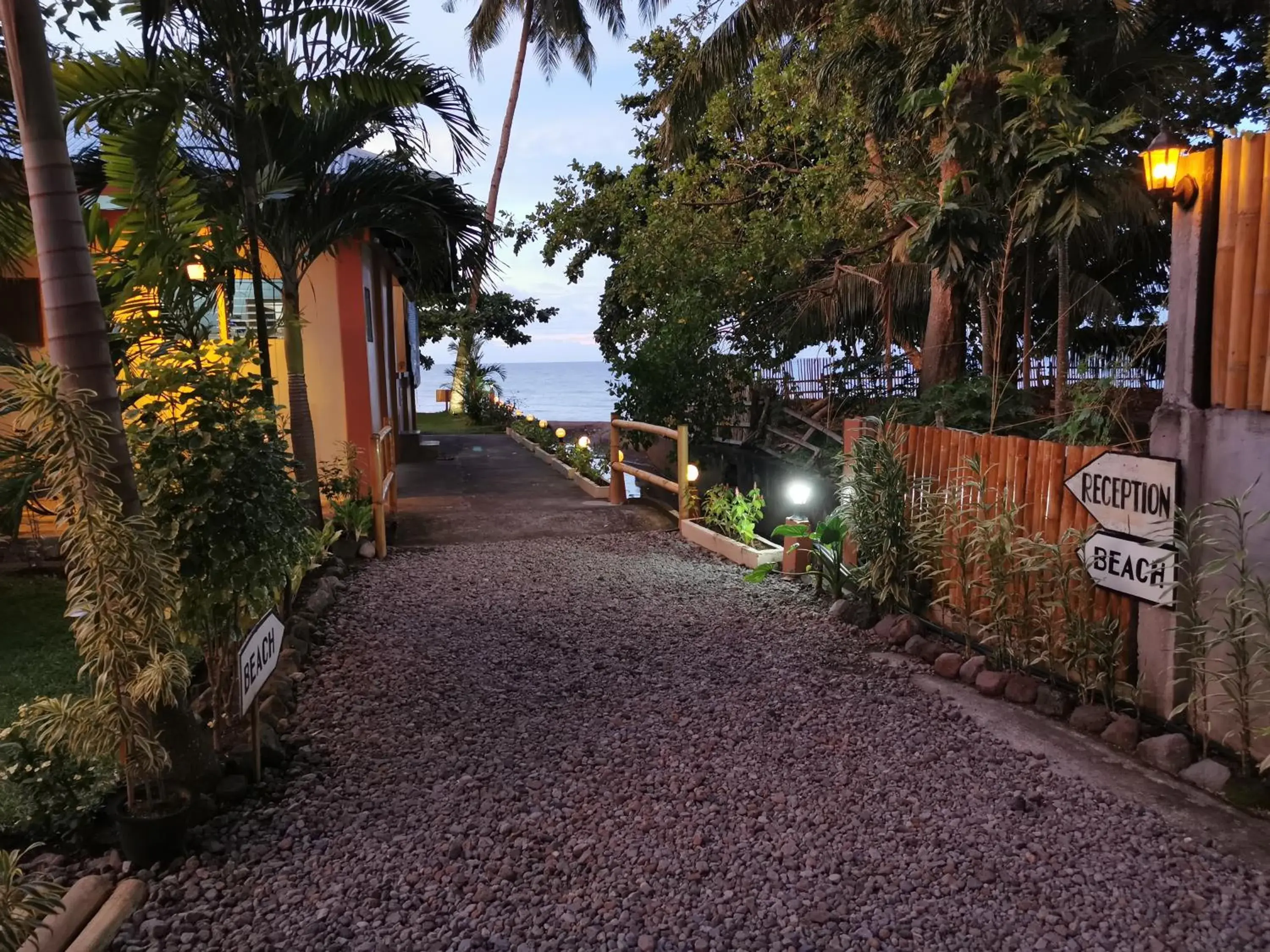 Garden view in Marianita's cottages Garden view in Marianita's cottages