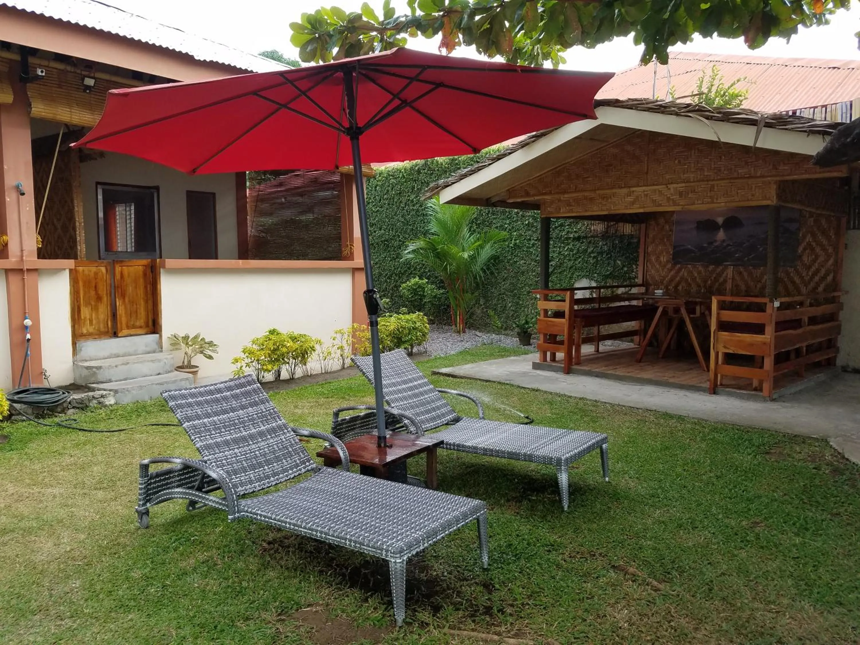 sunbed in Marianita's cottages