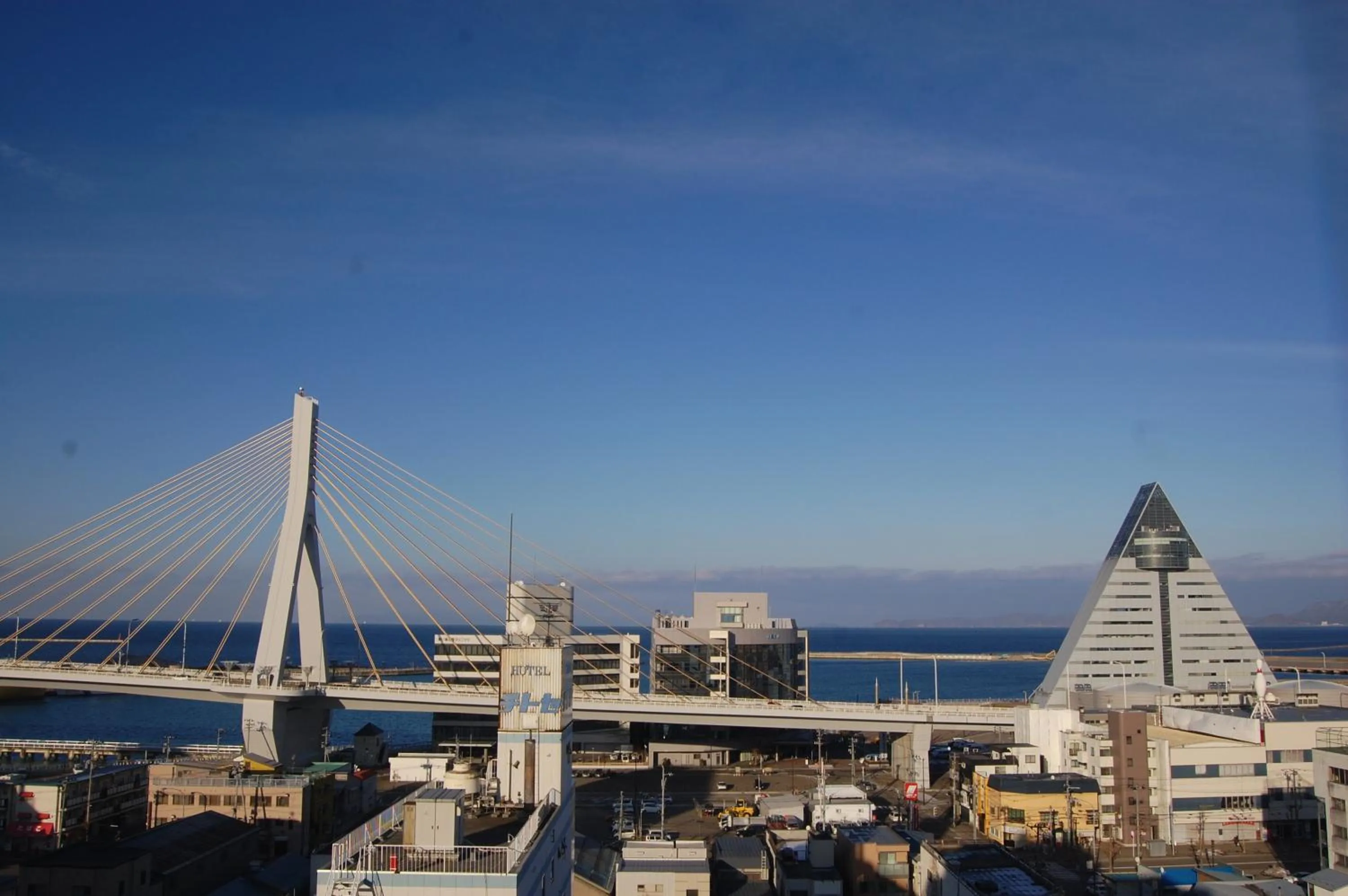 Sea view in Hotel Sunroute Aomori