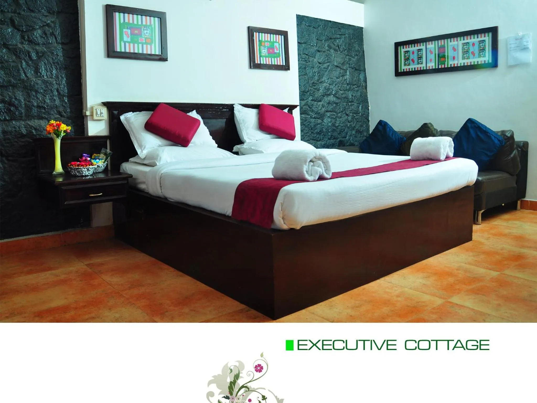 Bed in Punarjani Ayurvedic Resorts