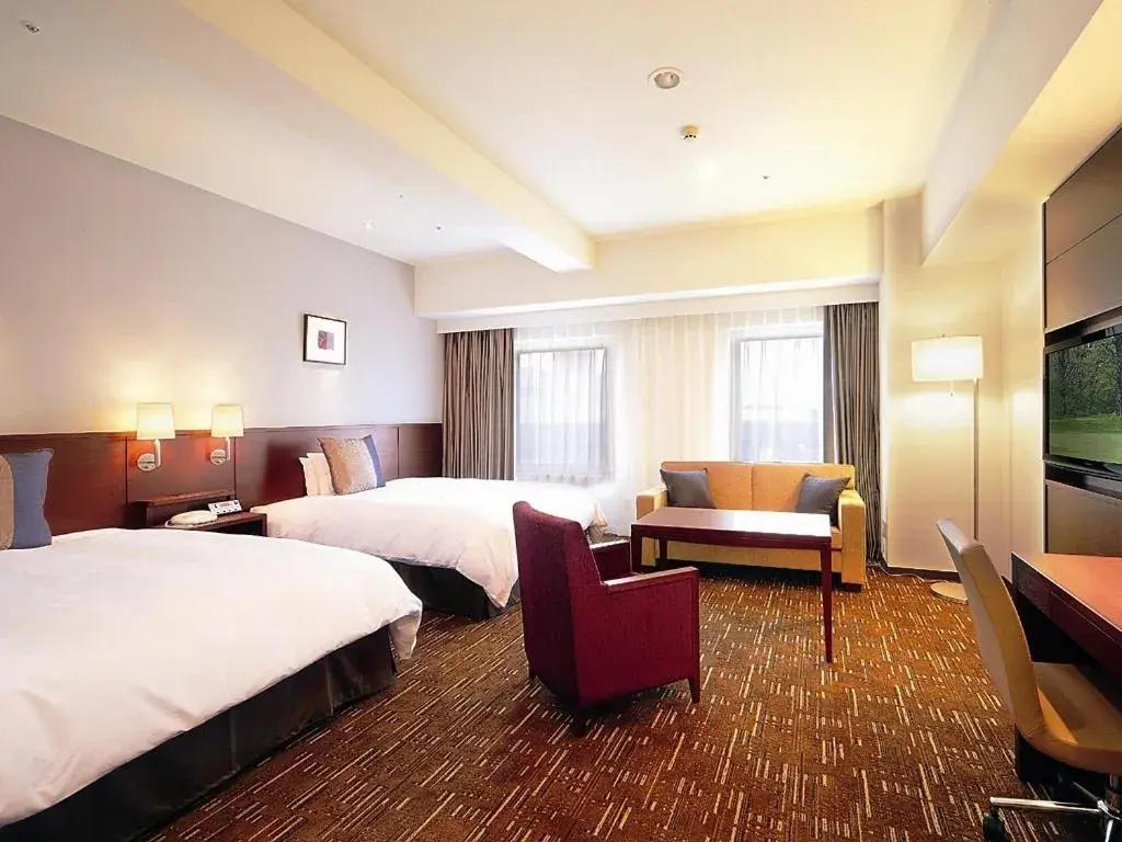 Photo of the whole room, Bed in Akita Castle Hotel Photo of the whole room, Bed in Akita Castle Hotel