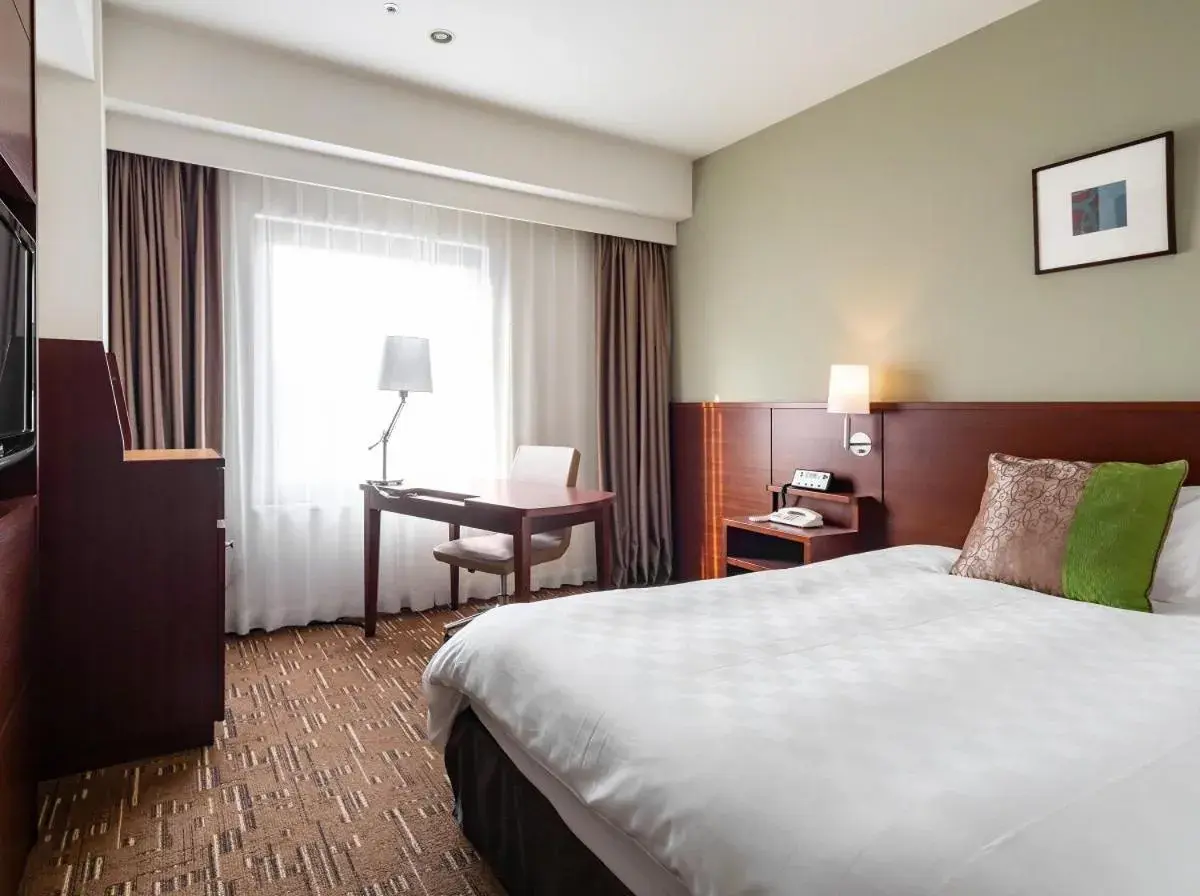 Bed in Akita Castle Hotel Bed in Akita Castle Hotel