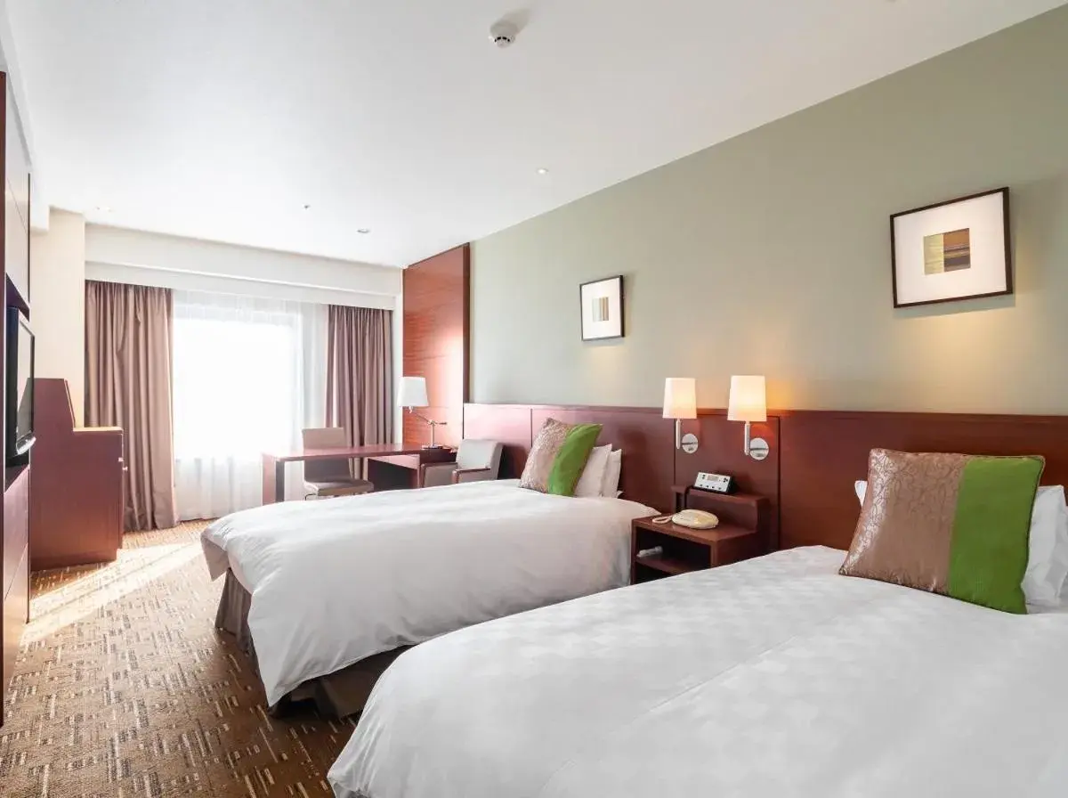 Bed in Akita Castle Hotel Bed in Akita Castle Hotel