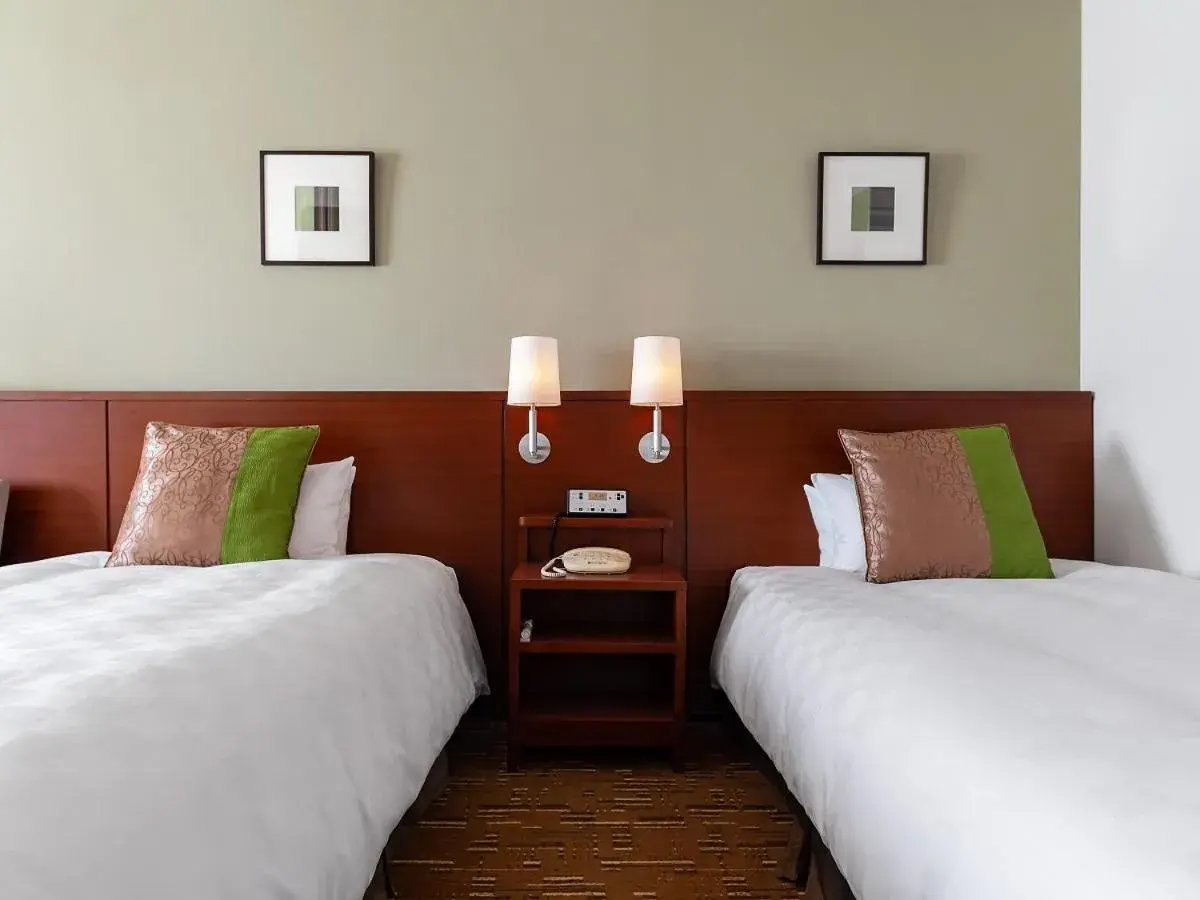 Bed in Akita Castle Hotel Bed in Akita Castle Hotel